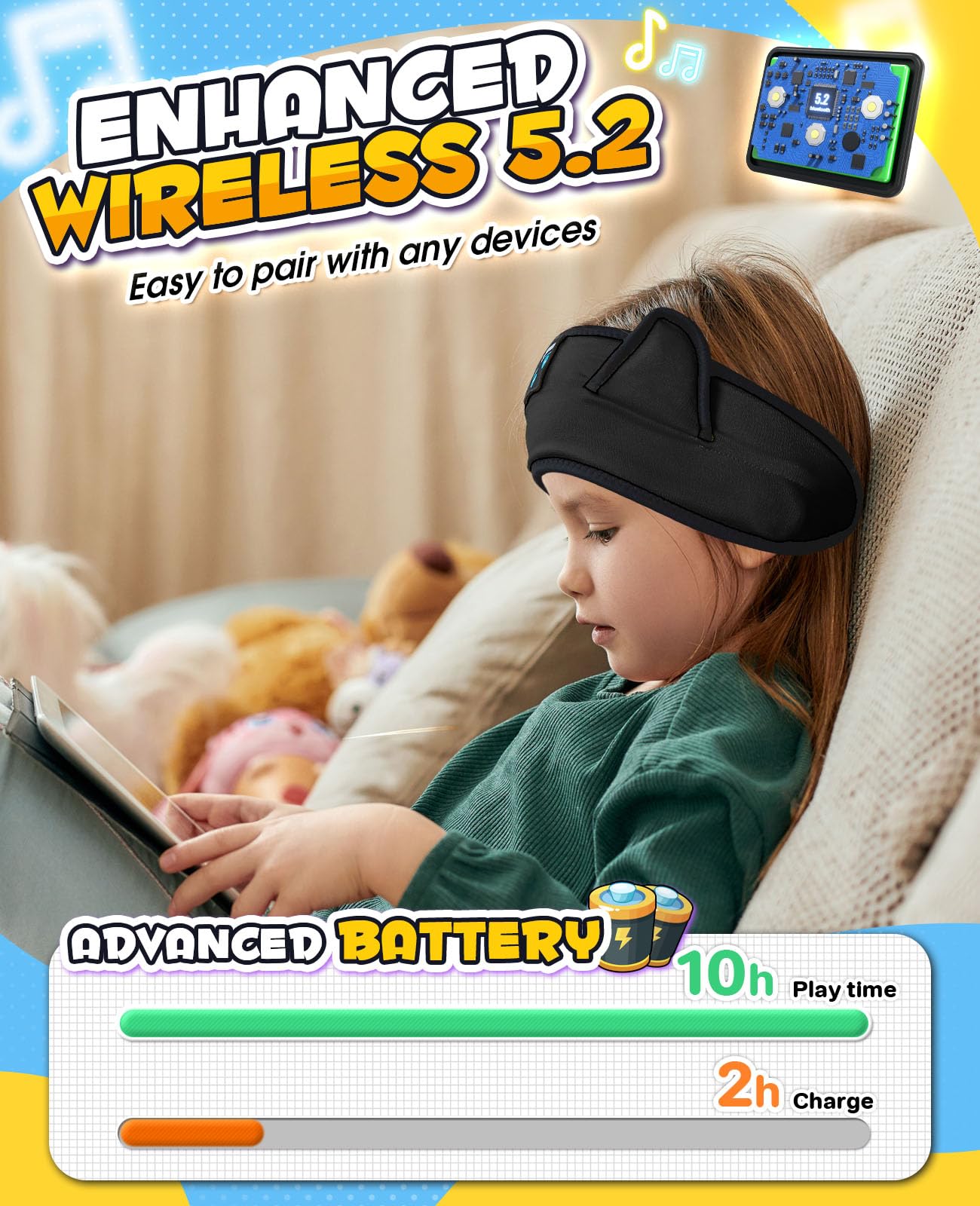 Foto 5 pulgar | Tiara para Dormir Boodlab con Audífonos-Venta Internacional