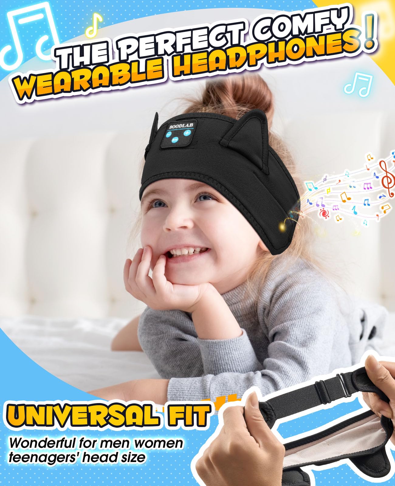 Foto 8 pulgar | Tiara para Dormir Boodlab con Audífonos-Venta Internacional