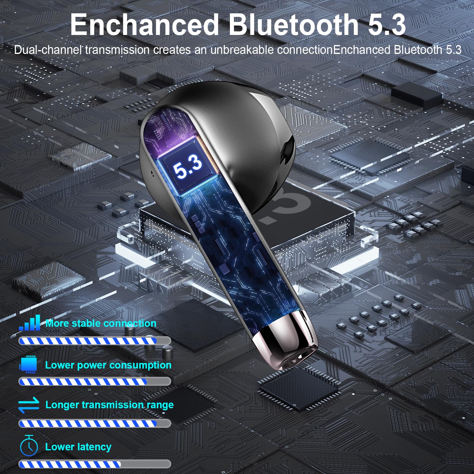 Foto 3 pulgar | Audífonos True Wireless Drsaec con Bluetooth-Venta Internacional