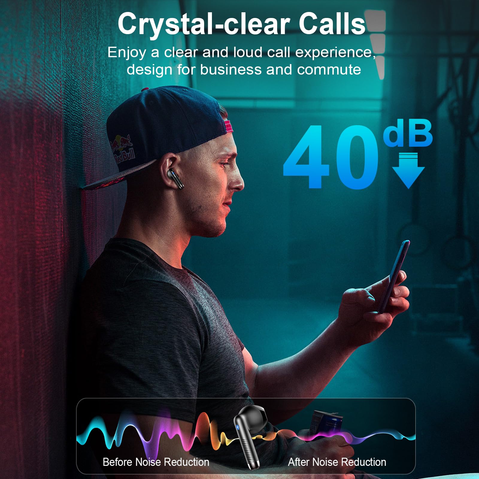 Foto 5 pulgar | Audífonos True Wireless Drsaec con Bluetooth-Venta Internacional