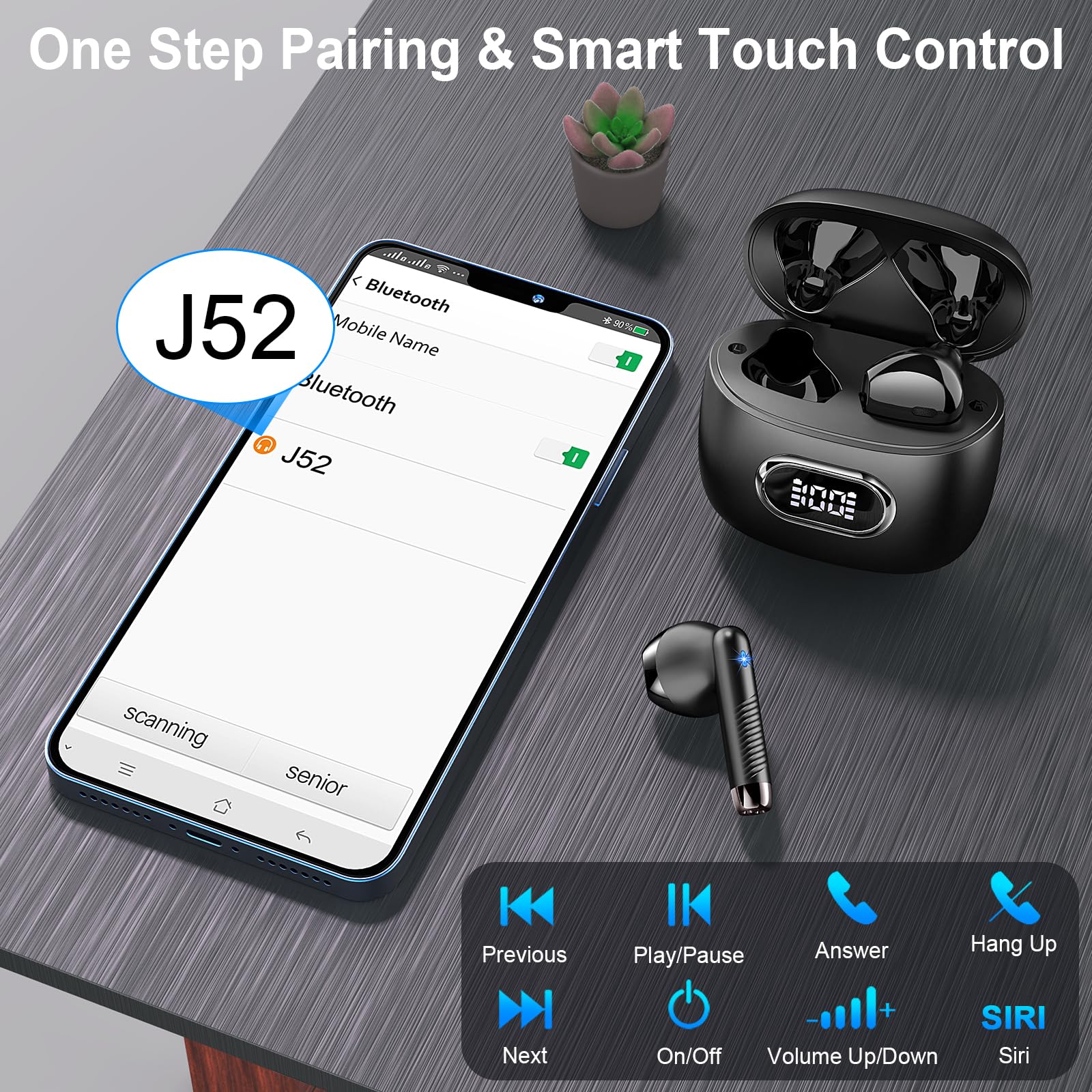 Foto 8 pulgar | Audífonos True Wireless Drsaec con Bluetooth-Venta Internacional