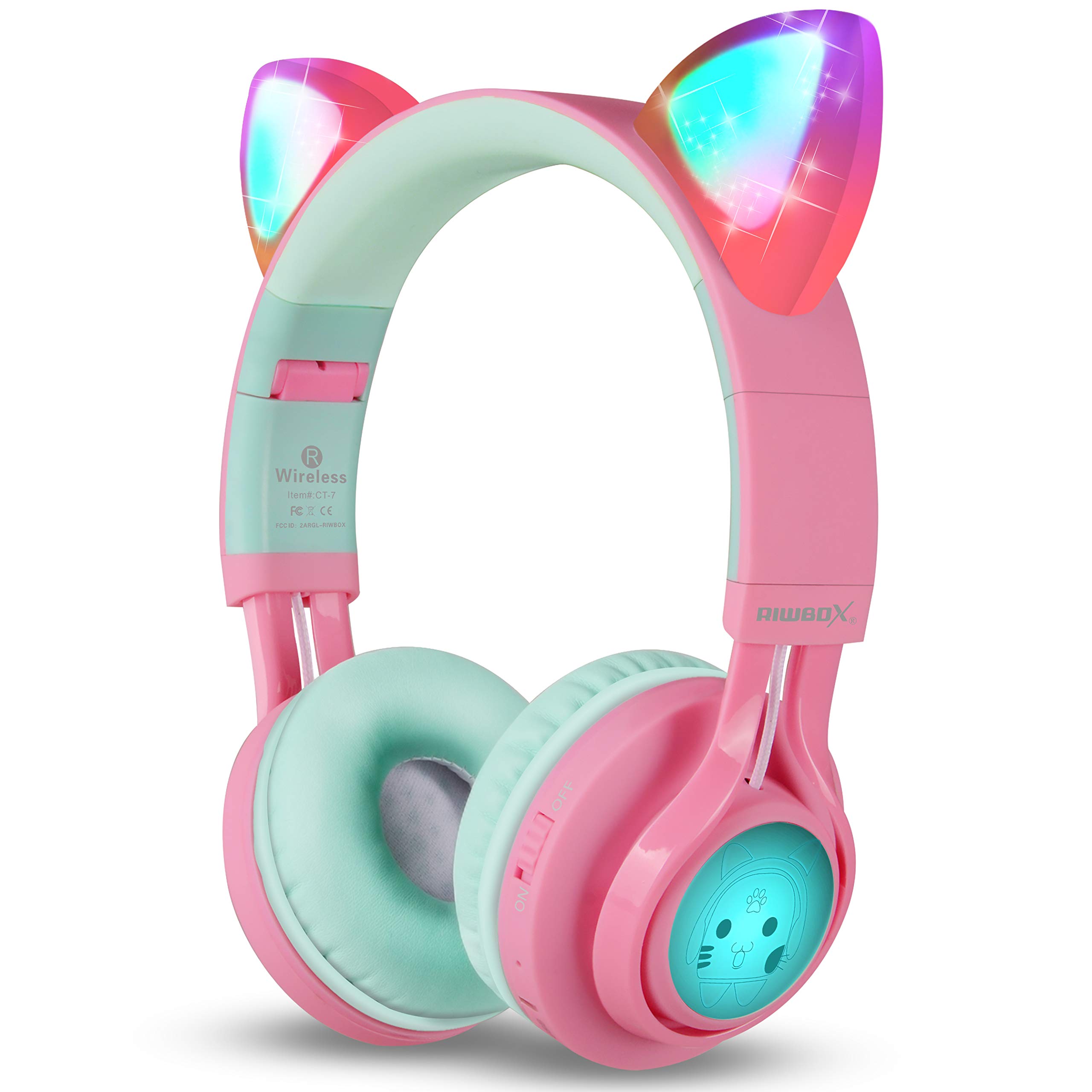 Foto 2 pulgar | Auriculares Bluetooth Riwbox Ct-7 Cat Ear Led Inalámbricos - Venta Internacional