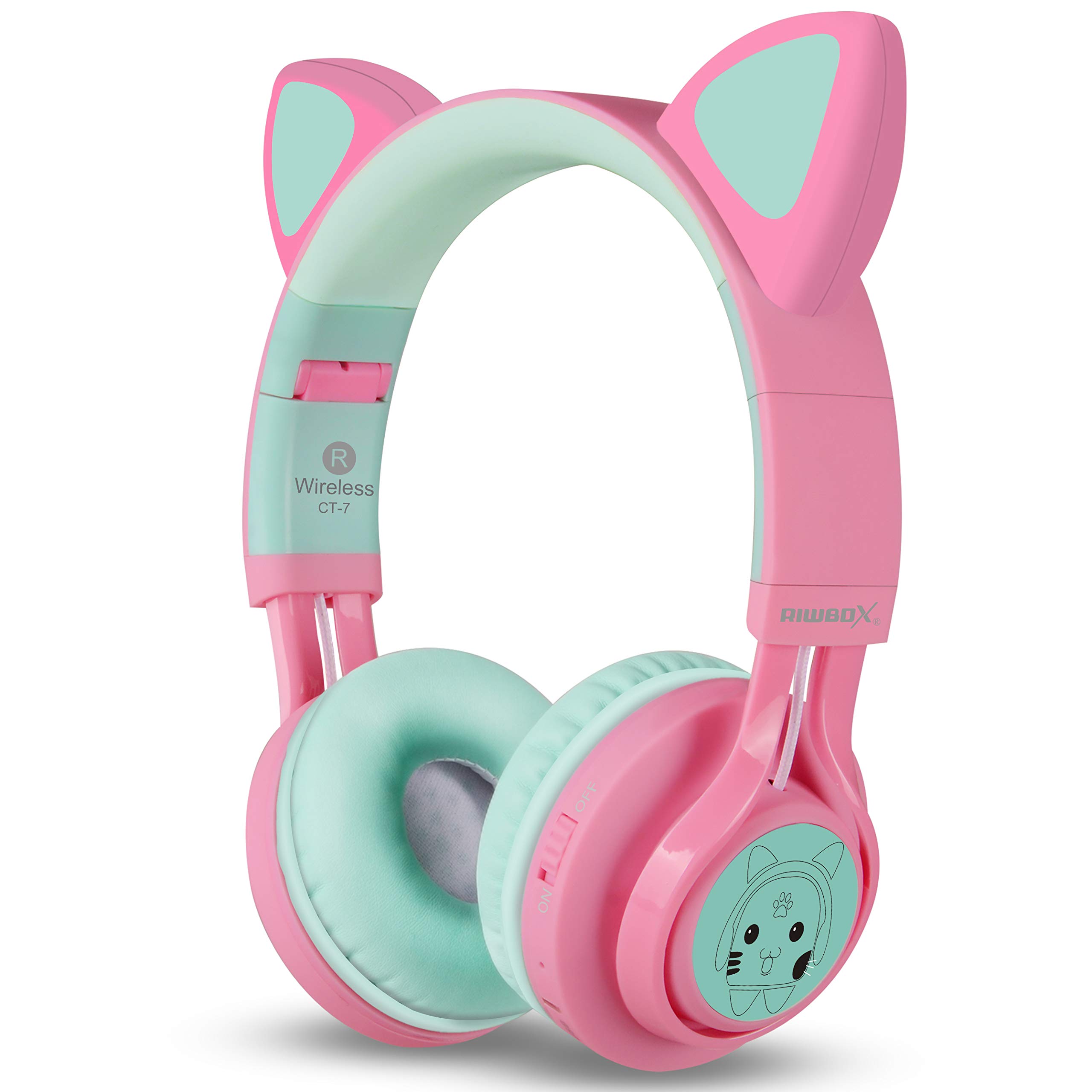 Foto 3 | Auriculares Bluetooth Riwbox Ct-7 Cat Ear Led Inalámbricos - Venta Internacional