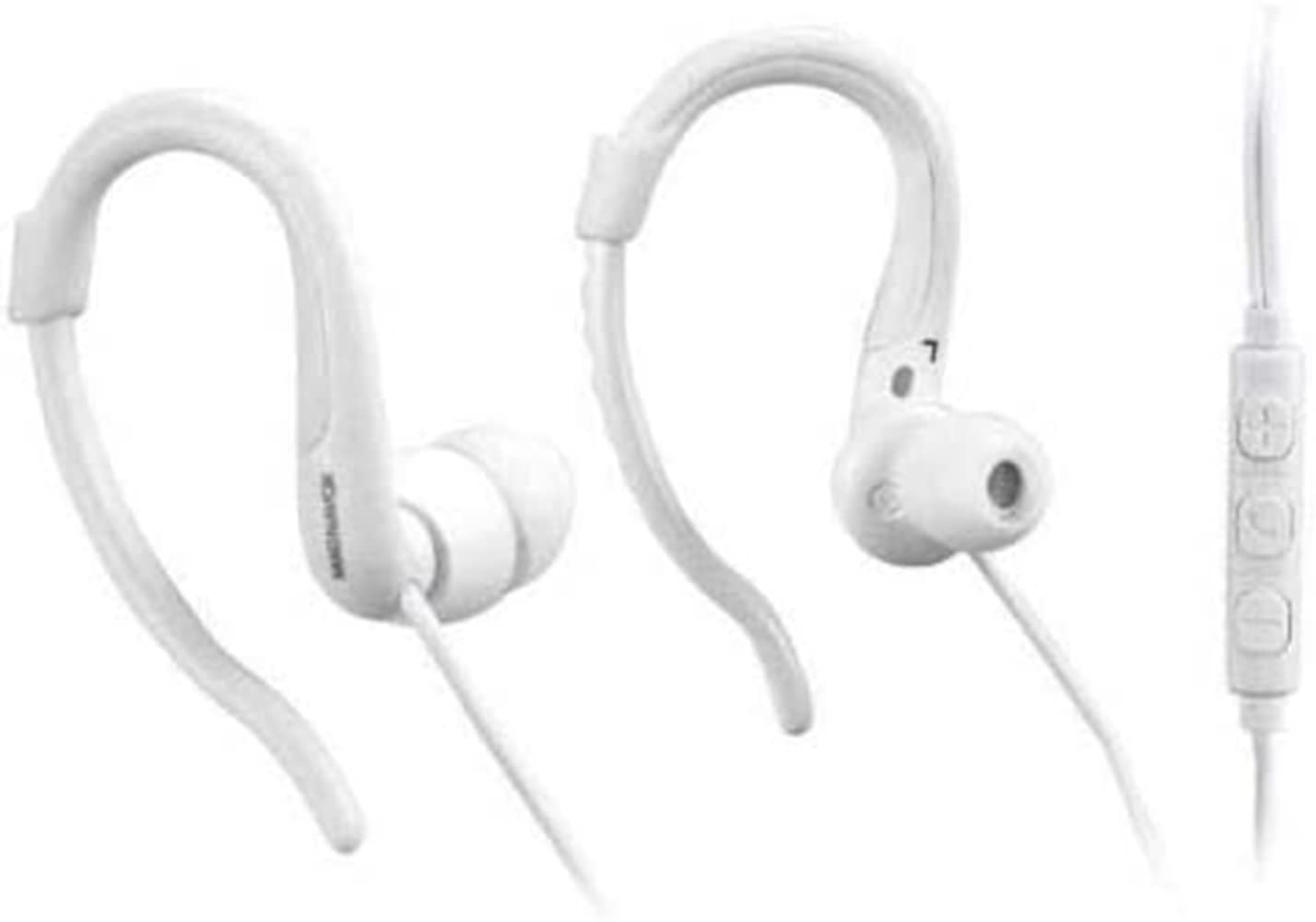 Auriculares Earhook Magnavox Mhp4855wh Con Micrófono, Color Blanco - Venta Internacional.