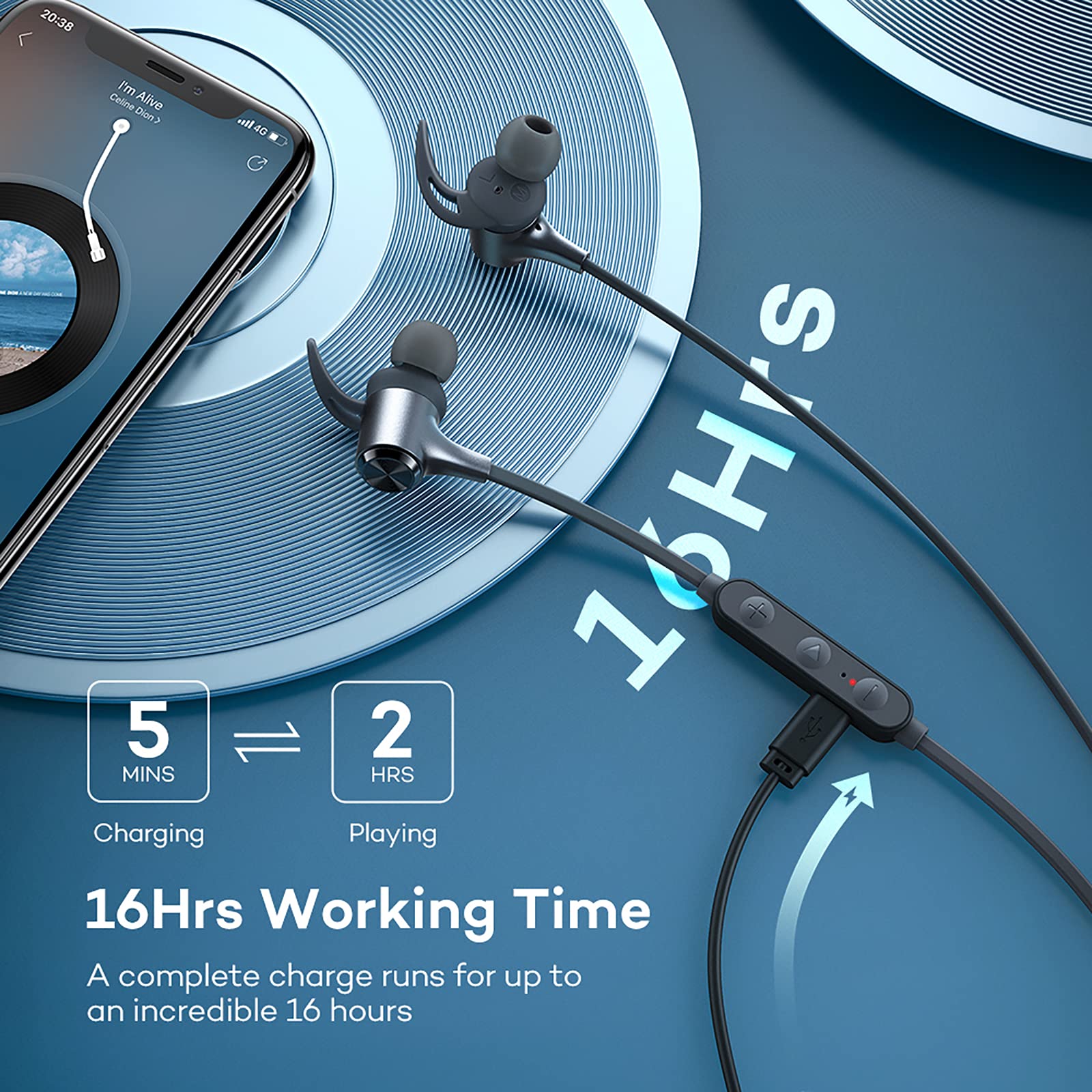 Foto 3 pulgar | Auriculares Inalámbricos Boltune Bt-bh001 Bluetooth 5.0 Gris - Venta Internacional.
