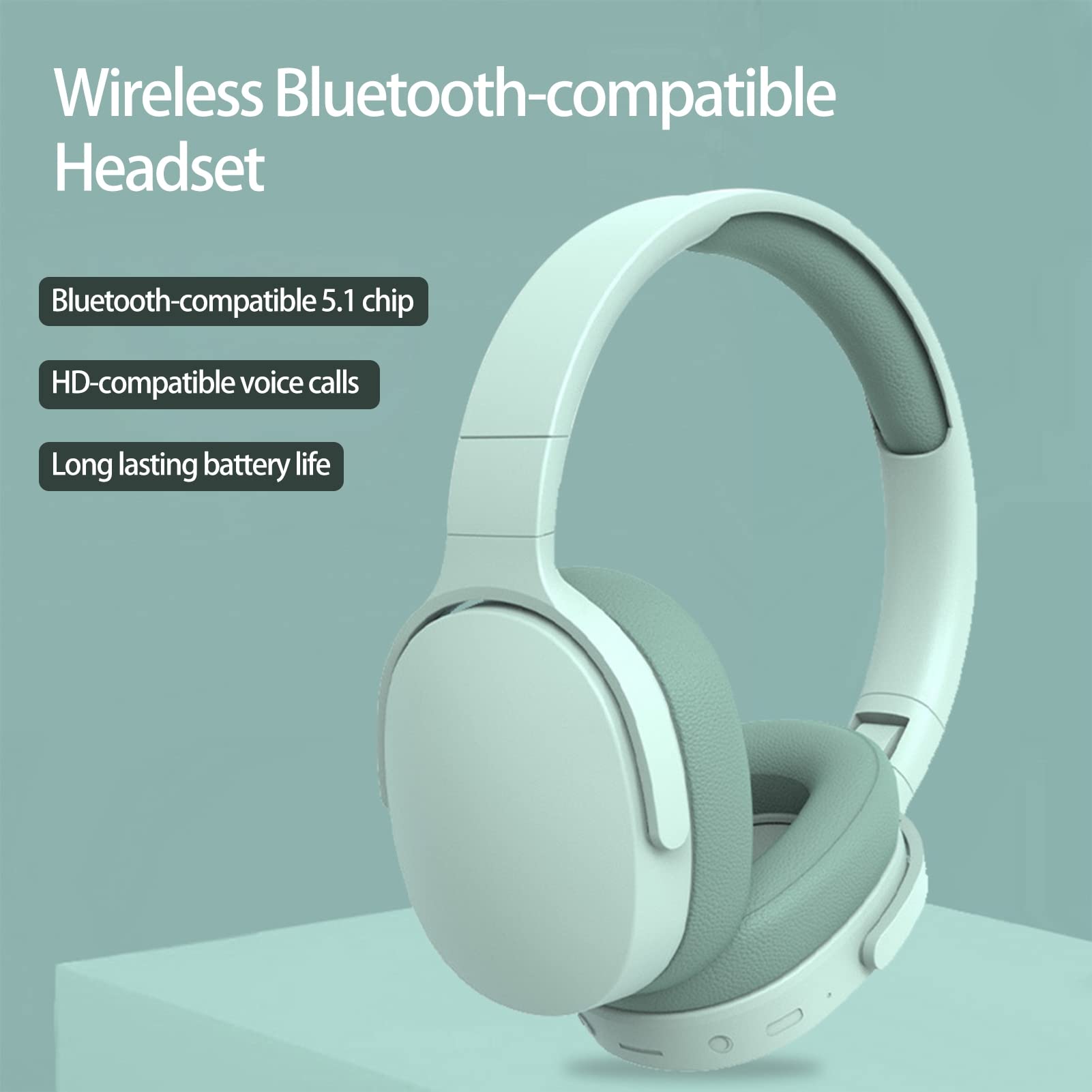 Foto 3 pulgar | Auriculares Inalámbricos Bluetooth 5.1 Con Reducción De Ruido Beige - Venta Internacional.