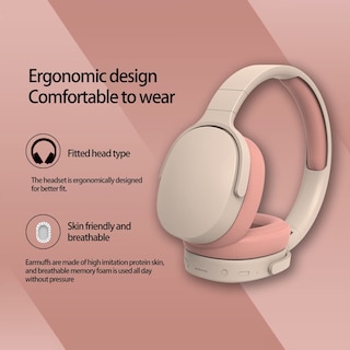 Foto 5 | Auriculares Inalámbricos Bluetooth 5.1 Con Reducción De Ruido Beige - Venta Internacional.