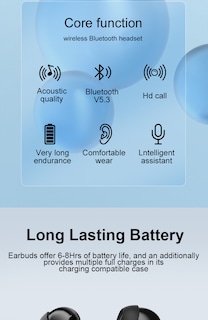 Foto 6 | Audífonos True Wireless Aiyogo con Bluetooth-Venta Internacional