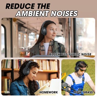 Foto 7 | Auriculares Beribes Upgraded Hybrid ANC Playtime Negros - Venta Internacional