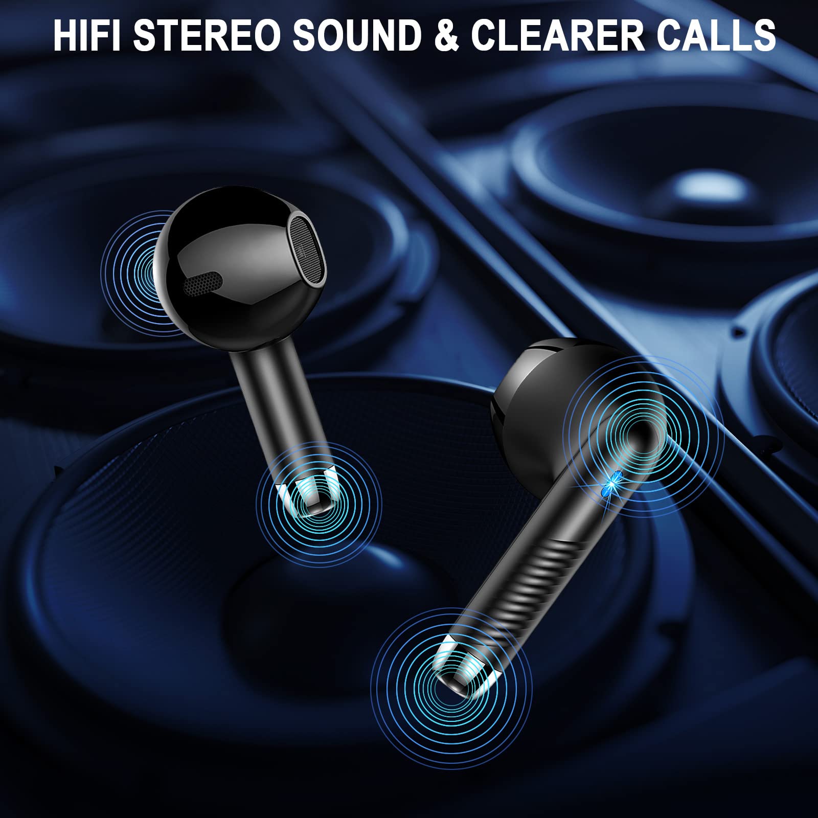 Foto 8 pulgar | Auriculares Inalámbricos Jxrev Bluetooth 5.4 Con Cancelación De Ruido De 40 Horas De Reproducción - Venta Internacion