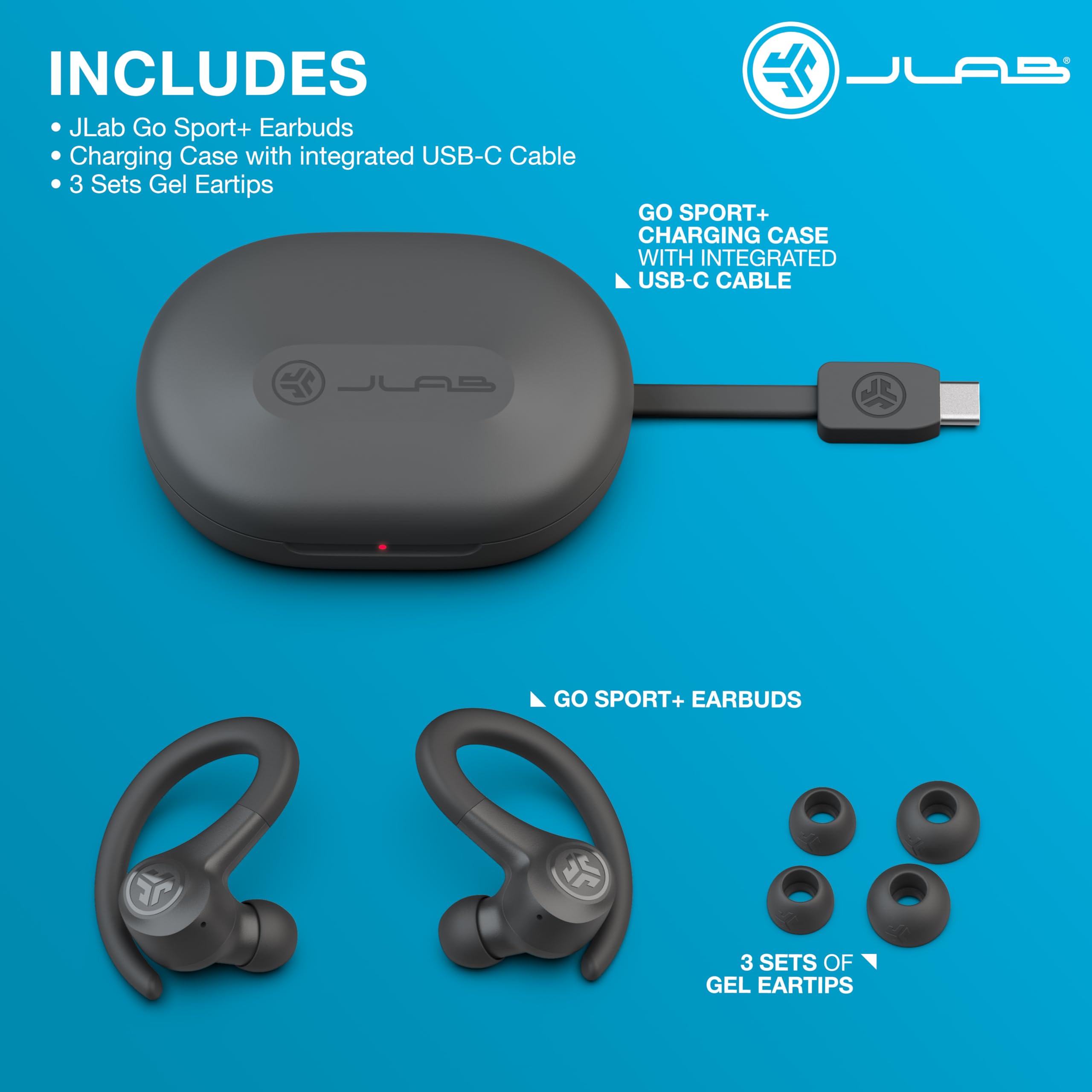 Foto 5 pulgar | Auriculares Inalámbricos De Entrenamiento Jlab Go Sport+ Con Más De 32 Horas De Reproducción - Venta Internacional.