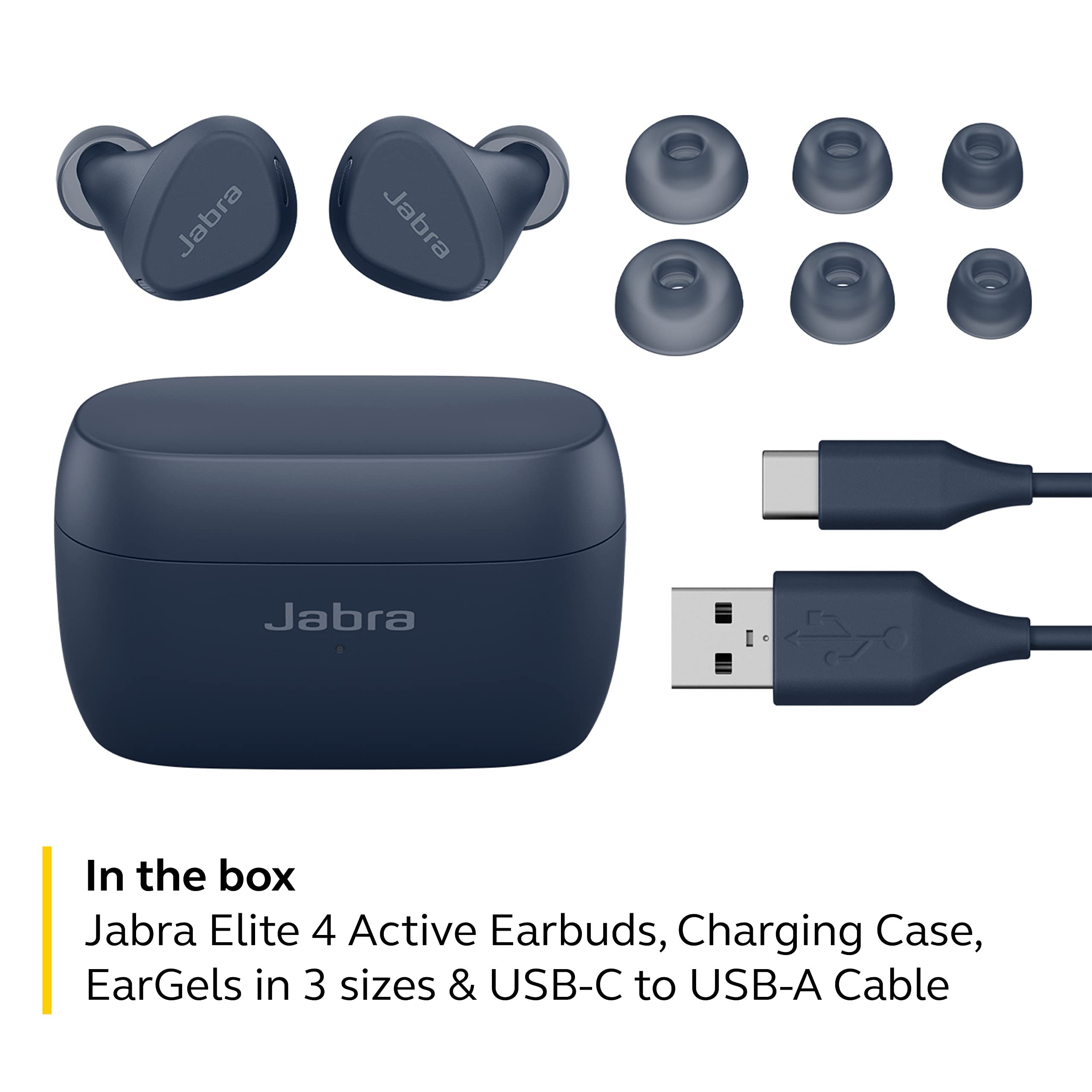 Foto 8 pulgar | Auriculares Bluetooth Jabra Elite 4 Active True Wireless Navy - Venta Internacional.