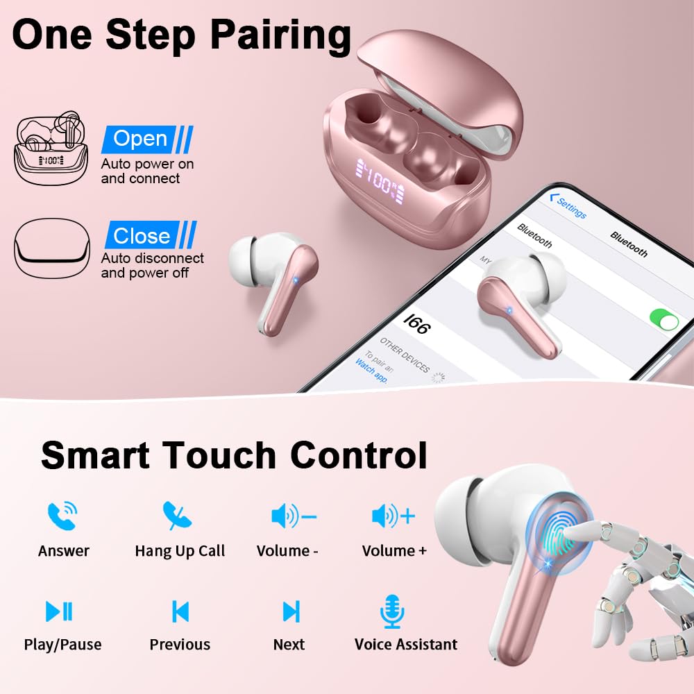 Foto 7 pulgar | Auriculares Inalámbricos Donerton Bluetooth 5.4 45h Playtime - Venta Internacional.
