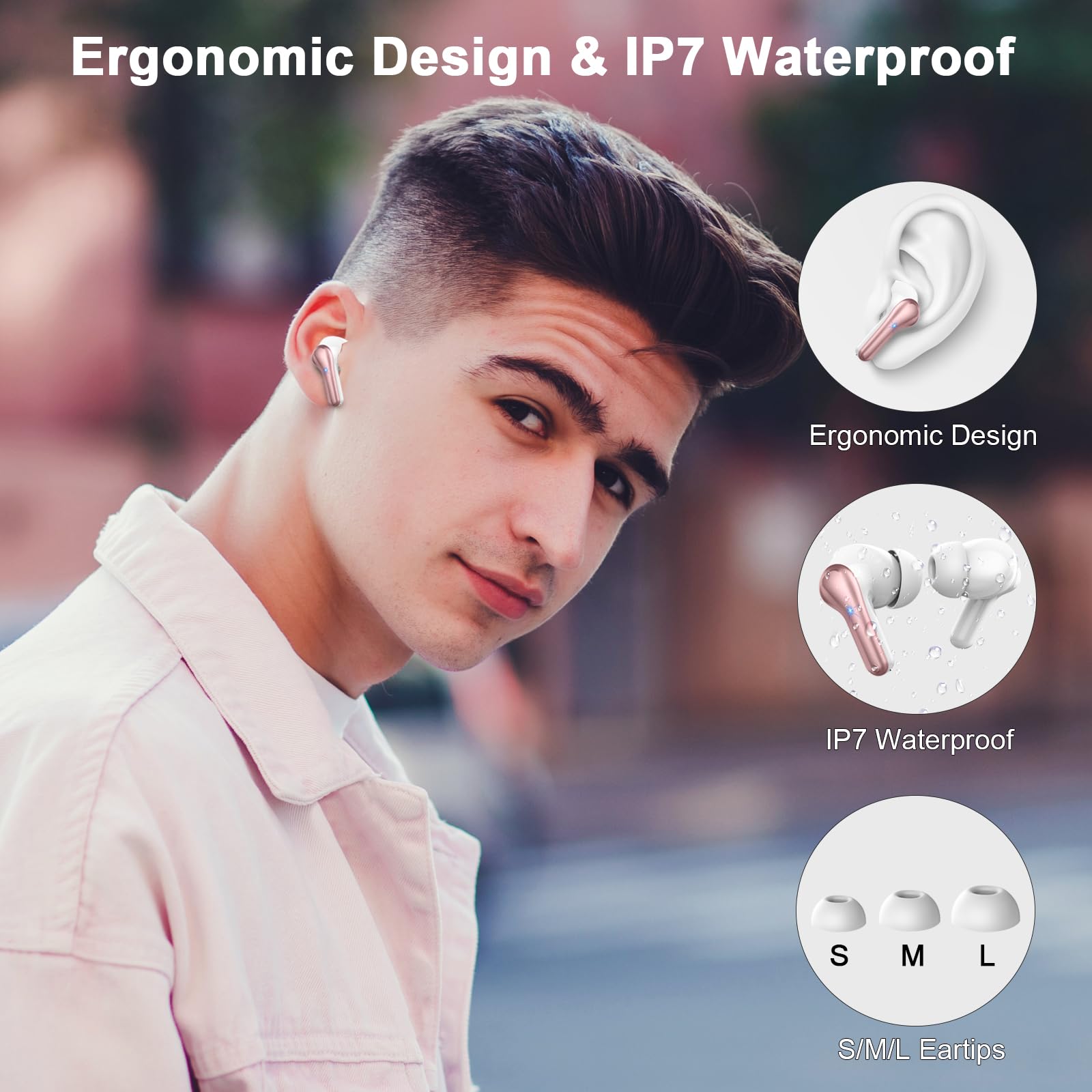 Foto 8 pulgar | Auriculares Inalámbricos Donerton Bluetooth 5.4 45h Playtime - Venta Internacional.