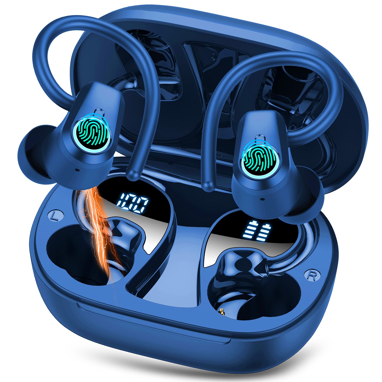 Foto 2 pulgar | Auriculares Inalámbricos Poounur H9 Bluetooth 5.3 50h Playtime Ip7 Blue - Venta Internacional.