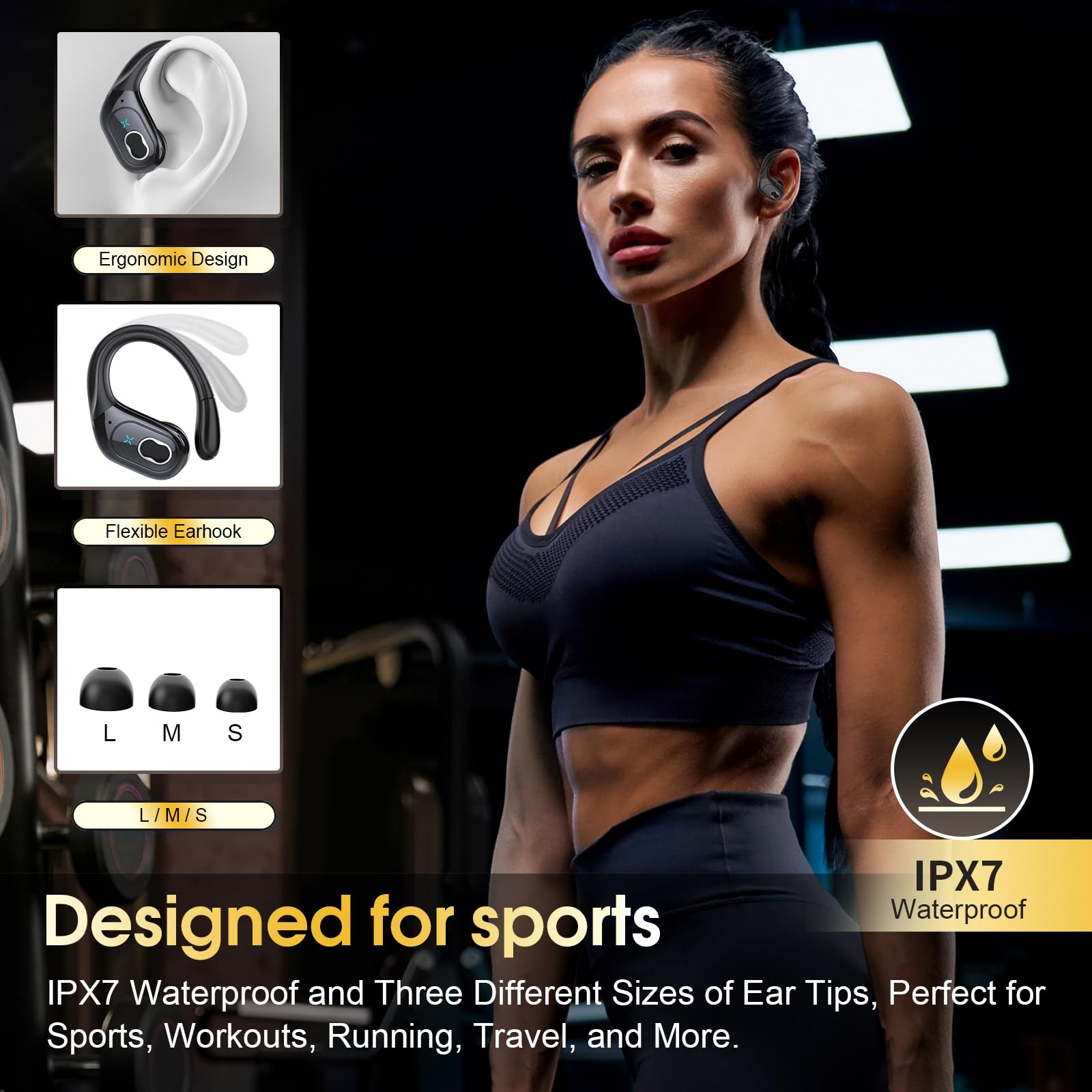 Foto 5 pulgar | Auriculares Inalámbricos Aptkode 2024 Bluetooth 5.3 75 Horas Ipx7 Sport - Venta Internacional.