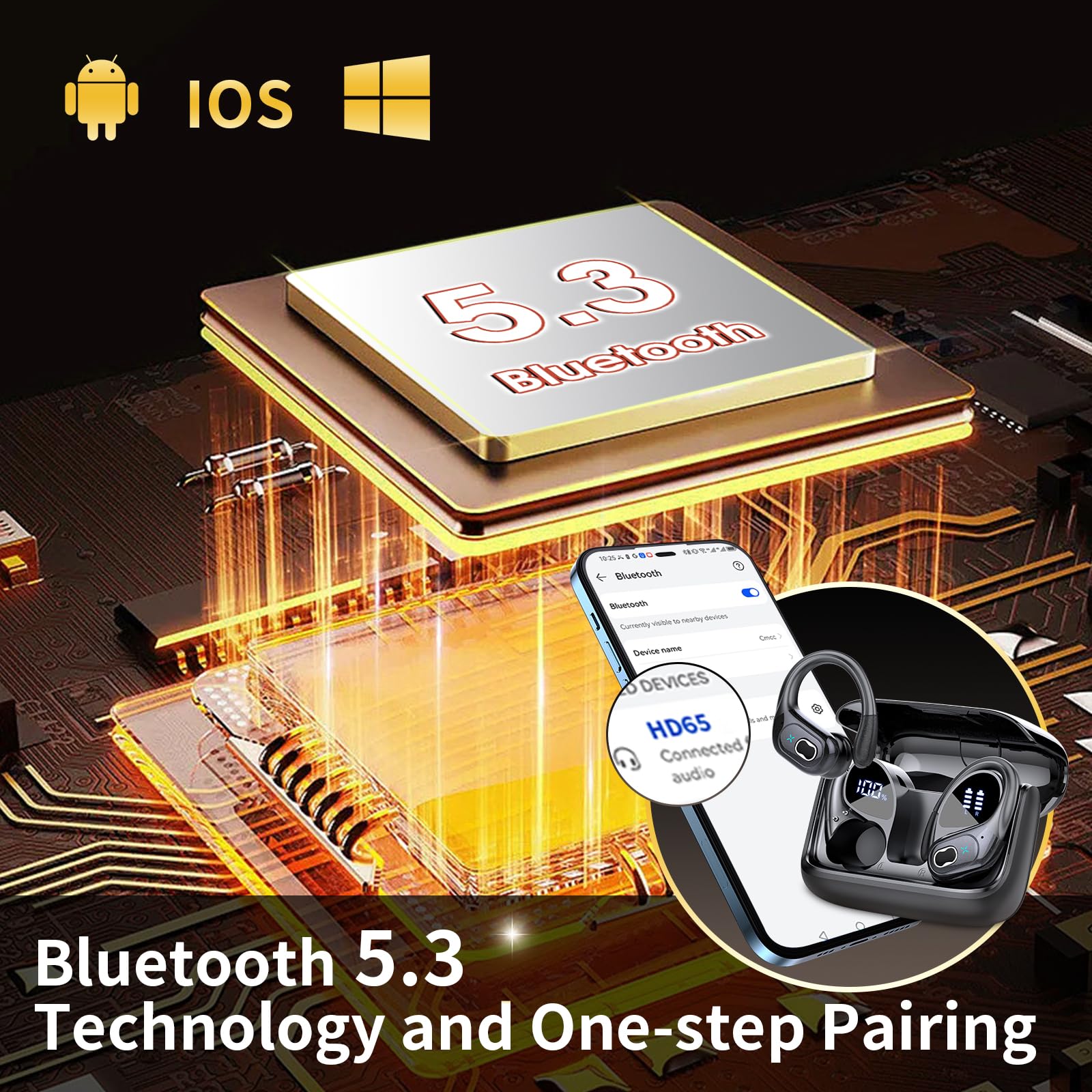 Foto 6 pulgar | Auriculares Inalámbricos Aptkode 2024 Bluetooth 5.3 75 Horas Ipx7 Sport - Venta Internacional.