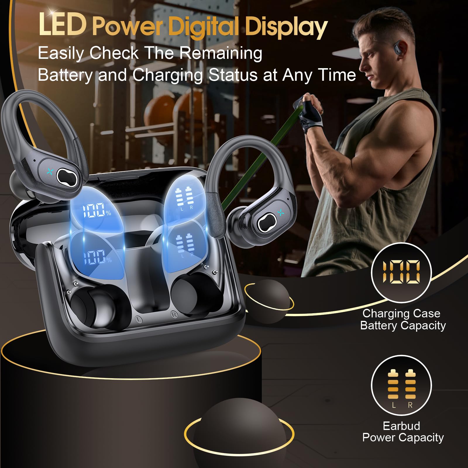 Foto 7 pulgar | Auriculares Inalámbricos Aptkode 2024 Bluetooth 5.3 75 Horas Ipx7 Sport - Venta Internacional.