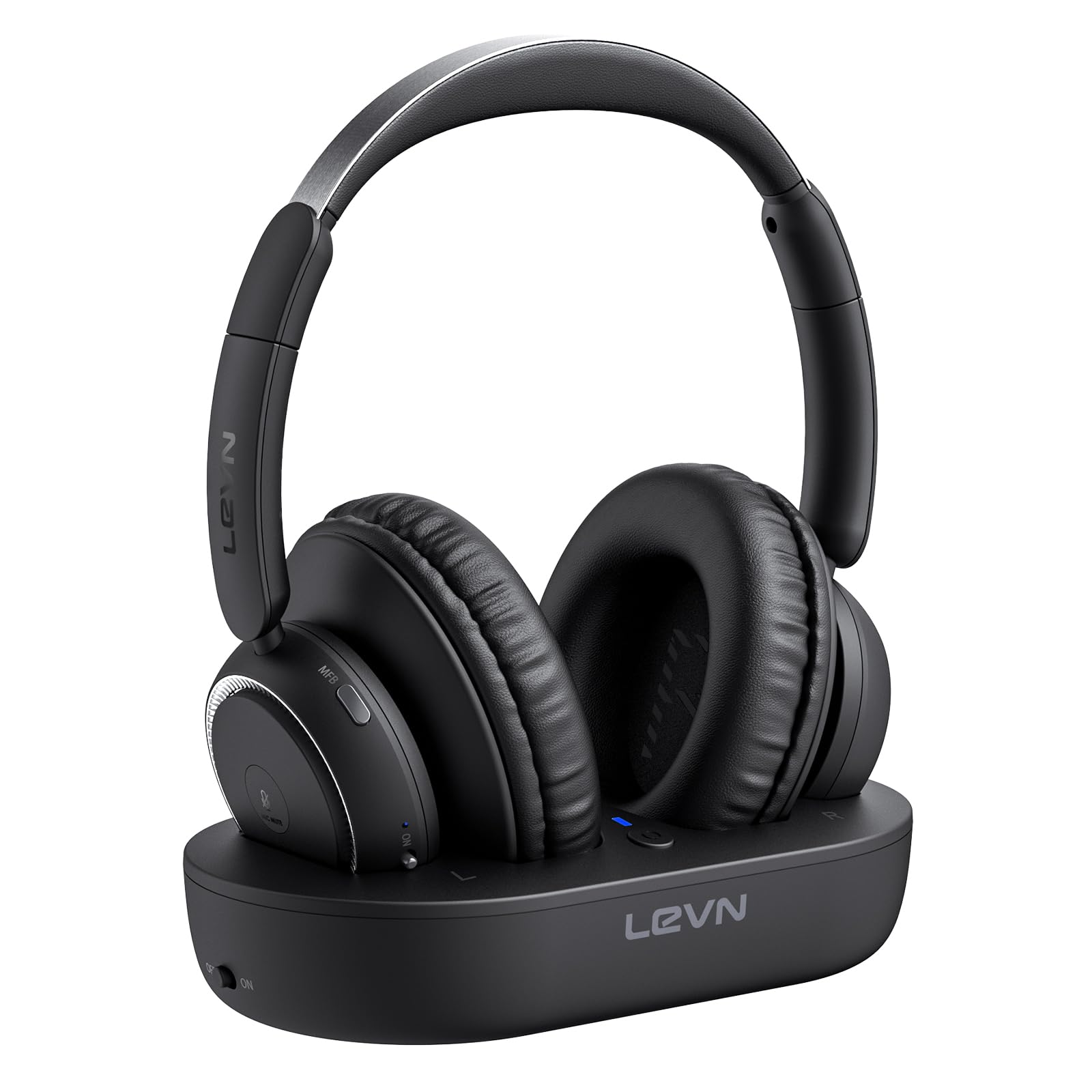 Foto 2 pulgar | Auriculares Inalámbricos Levn Para Ver Televisión Con Base Transmisora - Venta Internacional.
