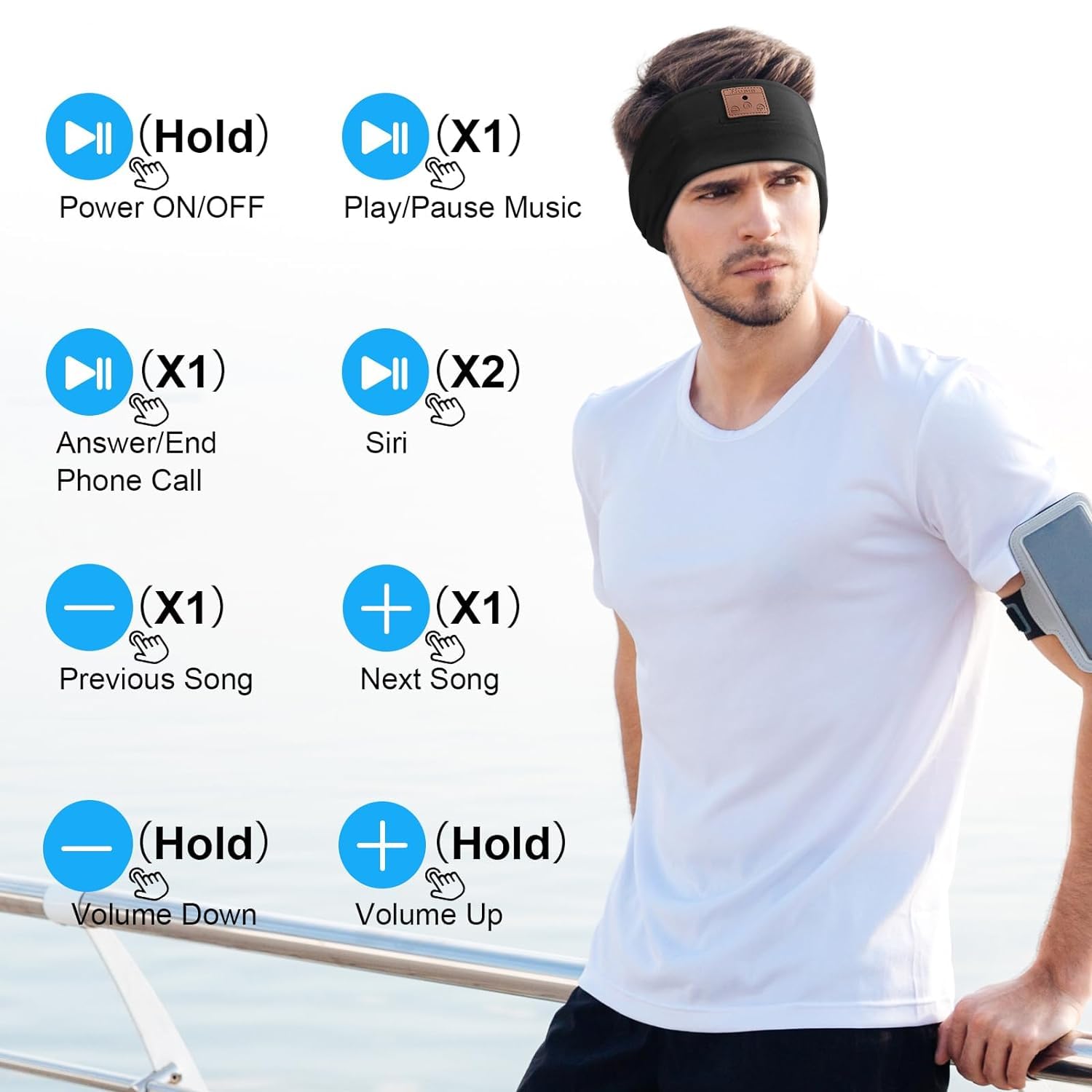 Foto 7 pulgar | Auriculares Para Dormir Asiilovi Con Diadema Bluetooth 5.4, Paquete De 2 - Venta Internacional.