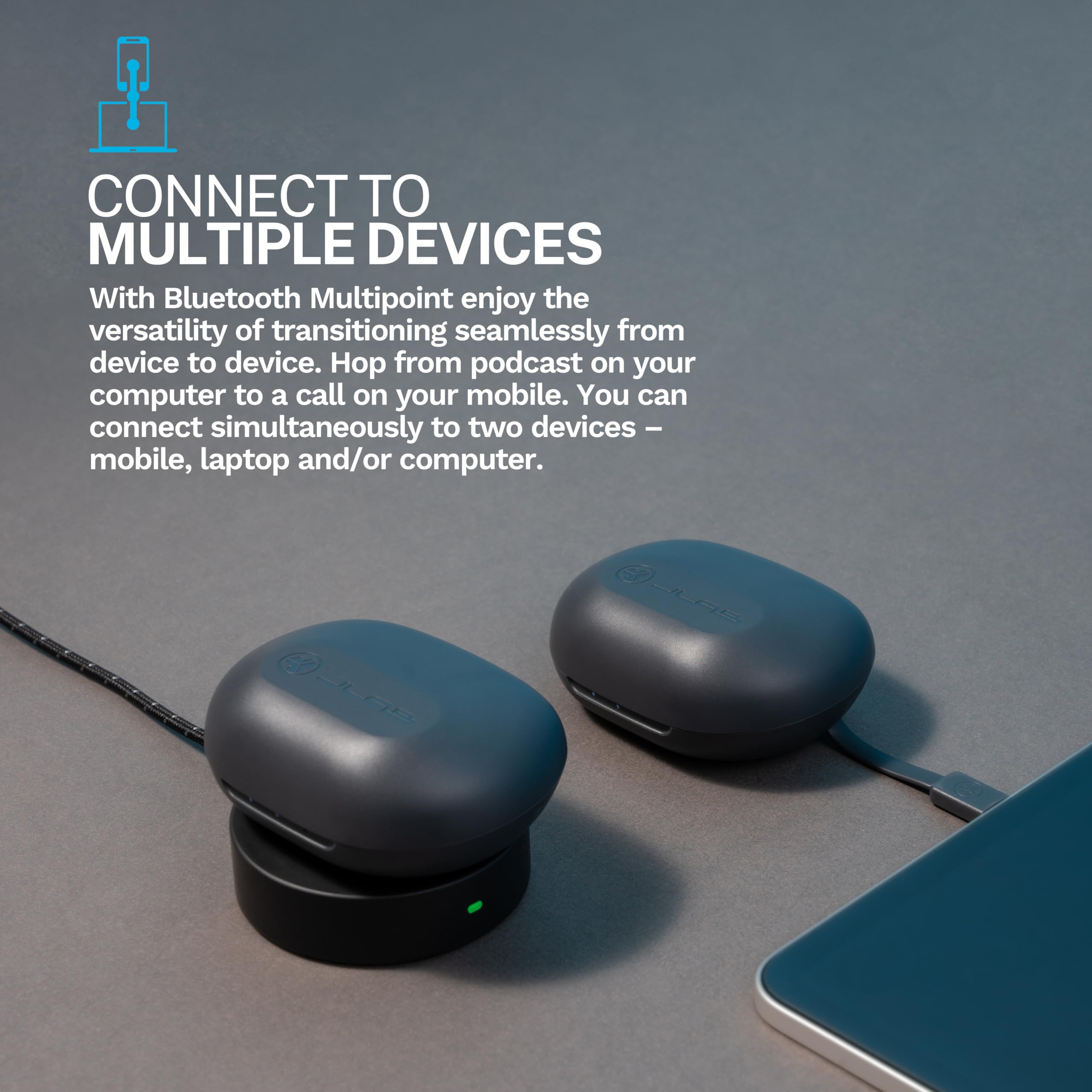 Foto 6 pulgar | Auriculares Inalámbricos Bluetooth Jlab Jbuds Sport Anc 4 Con Funda - Venta Internacional.