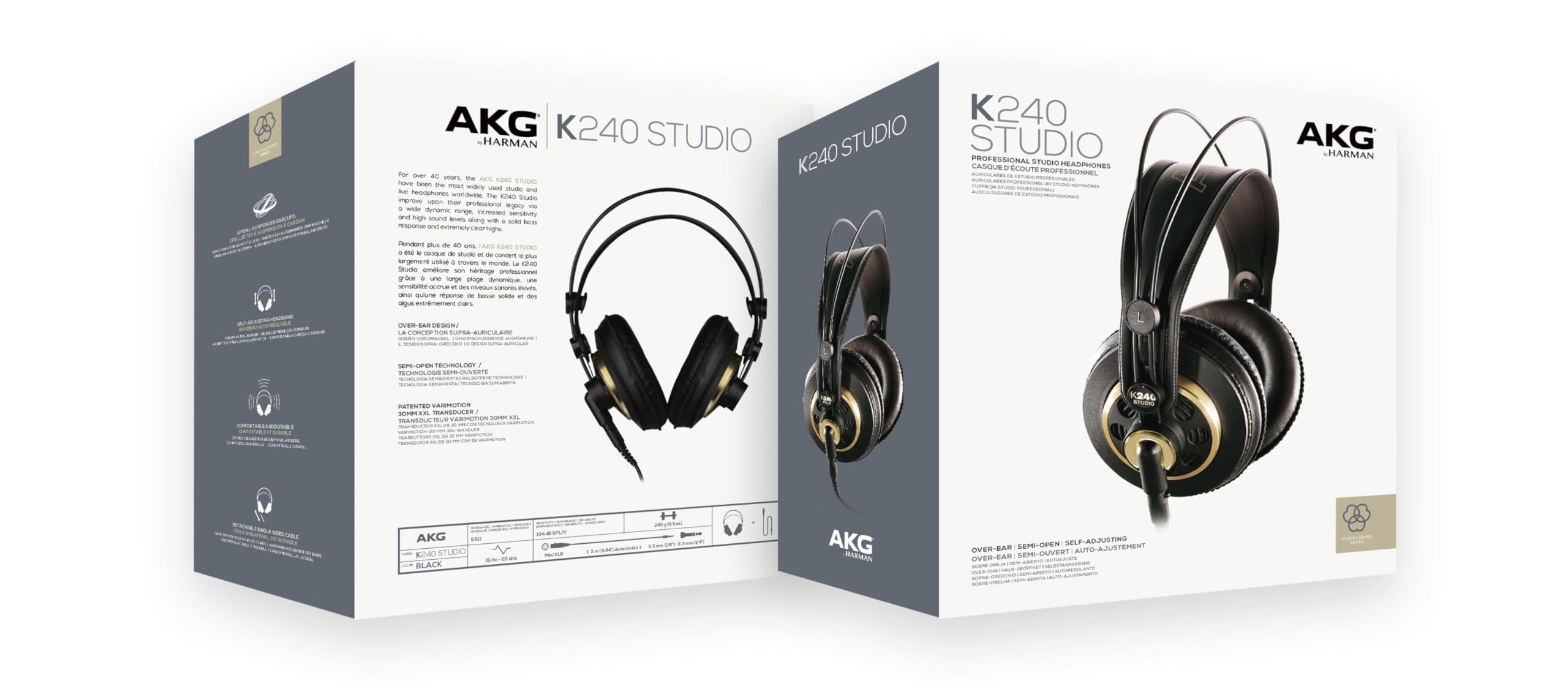 Foto 5 pulgar | Auriculares Akg K240studio Gold De 55 Ohmios De Impedancia - Venta Internacional.