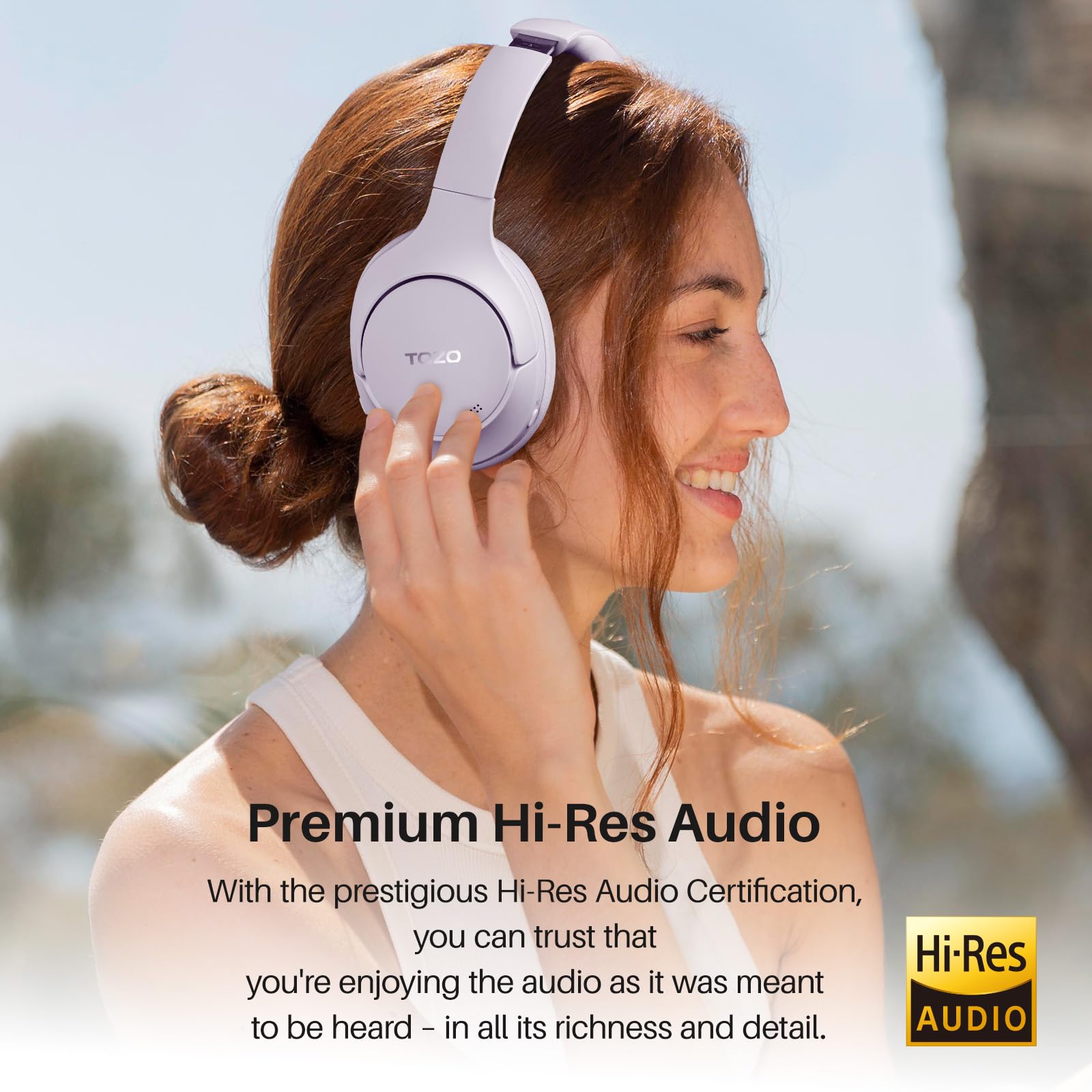 Foto 3 pulgar | Auriculares Tozo Ht2 Hybrid Con Cancelación Activa De Ruido Morados - Venta Internacional.