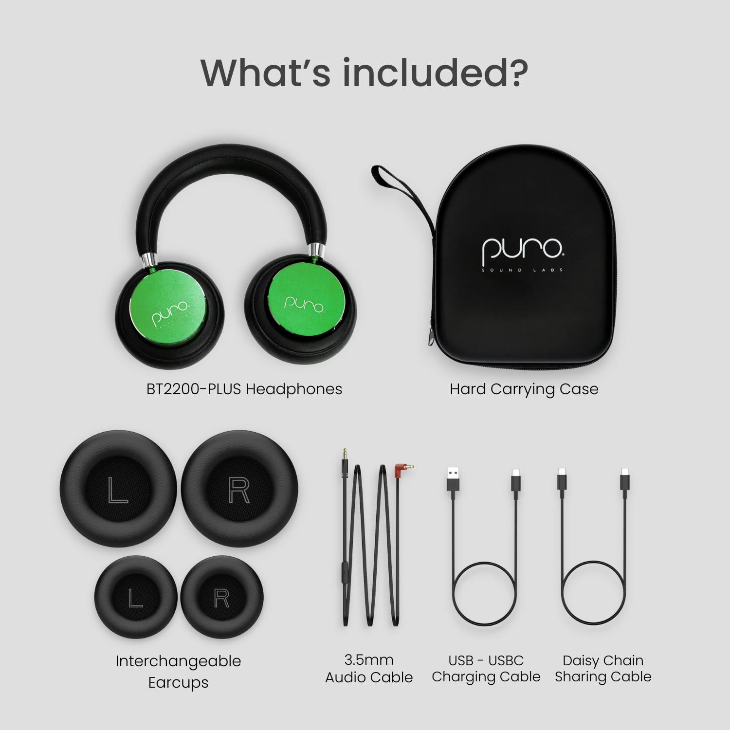 Foto 8 pulgar | Auriculares Bluetooth Puro Sound Labs Bt2200s Plus Green Kids - Venta Internacional.