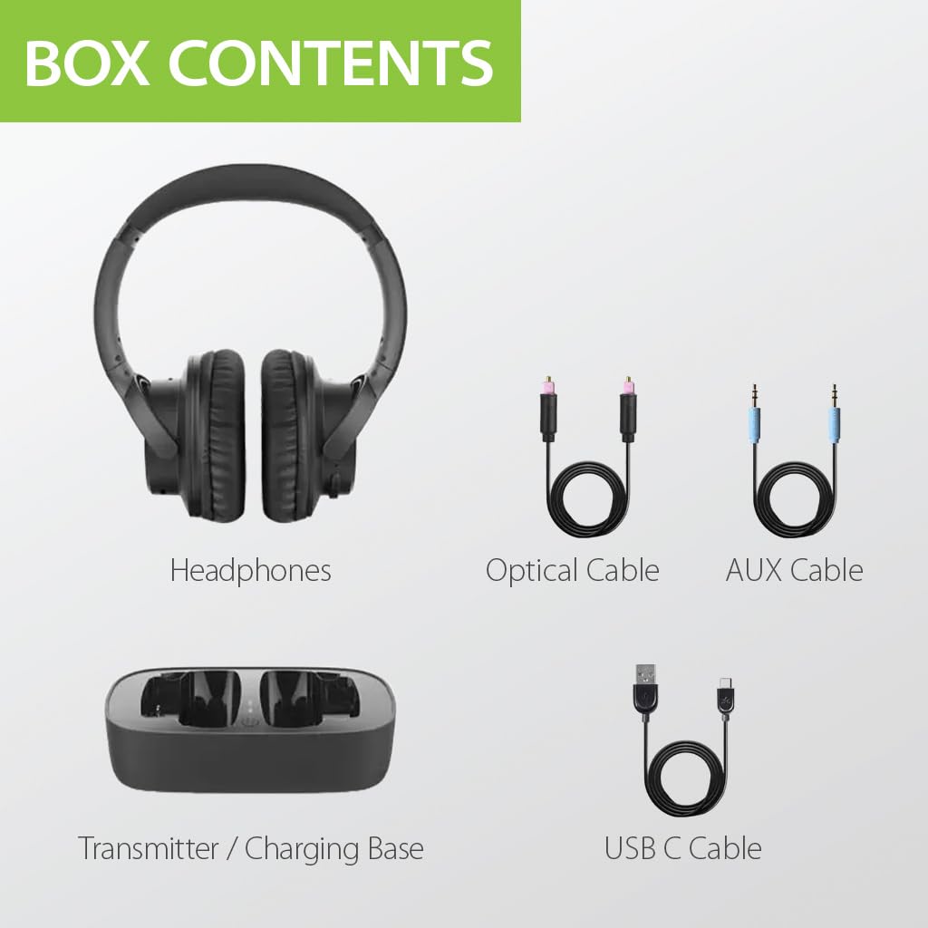 Foto 8 pulgar | Auriculares Inalámbricos Para Tv Avantree Ensemble Con Base De Carga - Venta Internacional.