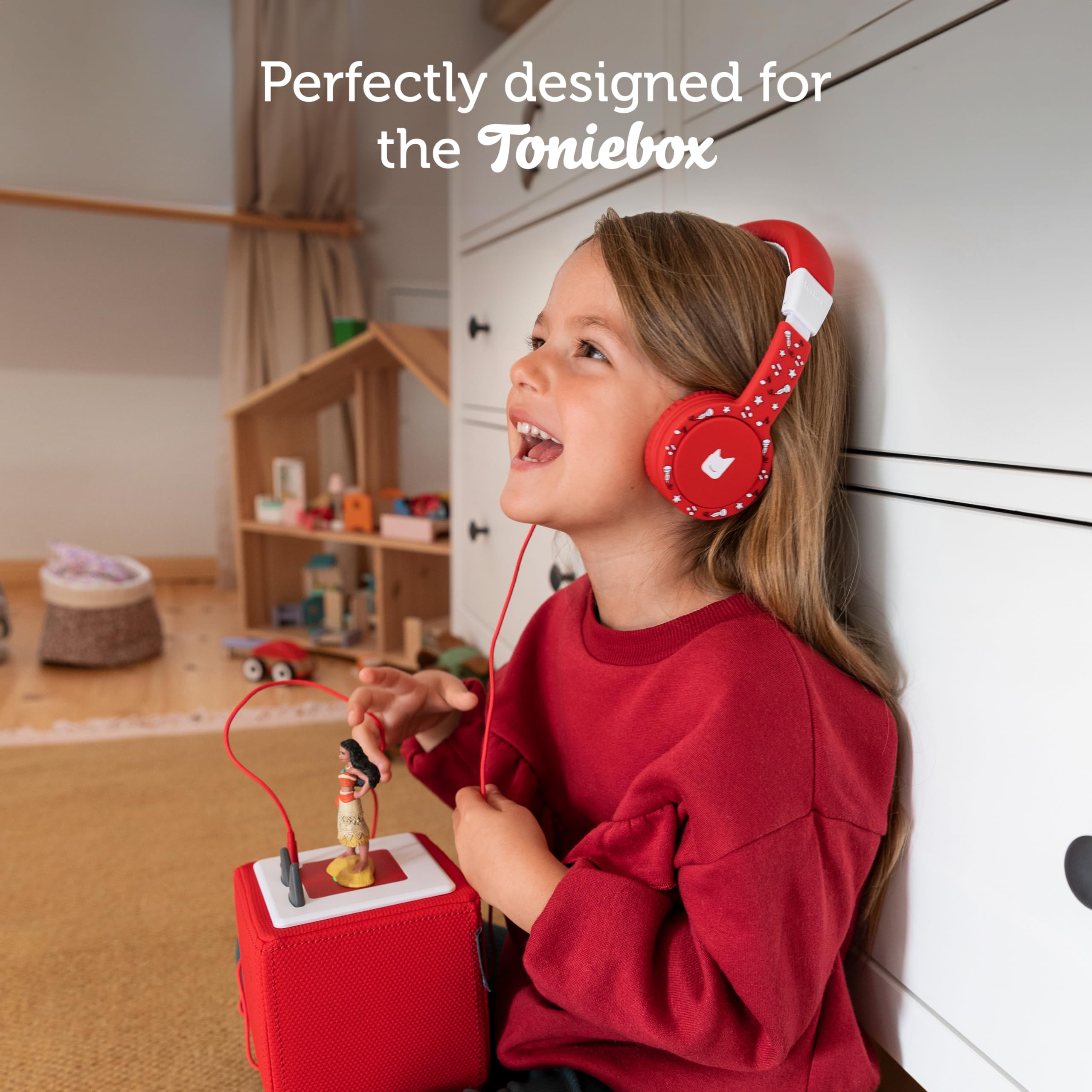 Foto 3 pulgar | Auriculares Plegables Tonies Con Cable Para Niños, Color Rojo - Venta Internacional.