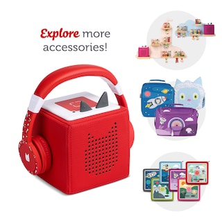 Foto 6 | Auriculares Plegables Tonies Con Cable Para Niños, Color Rojo - Venta Internacional.