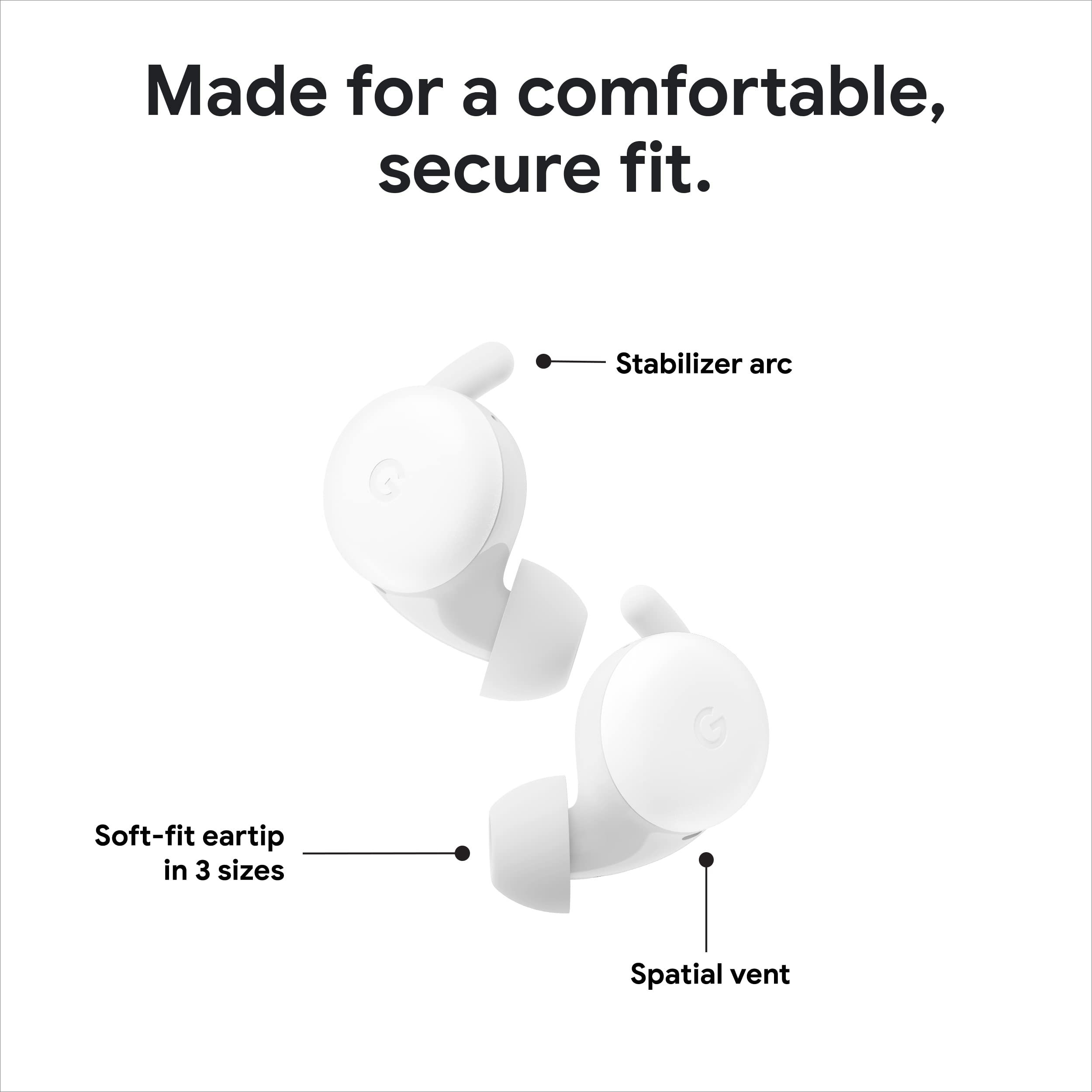 Foto 4 pulgar | Auriculares Inalámbricos Google Pixel Buds A-series Clearly White - Venta Internacional.