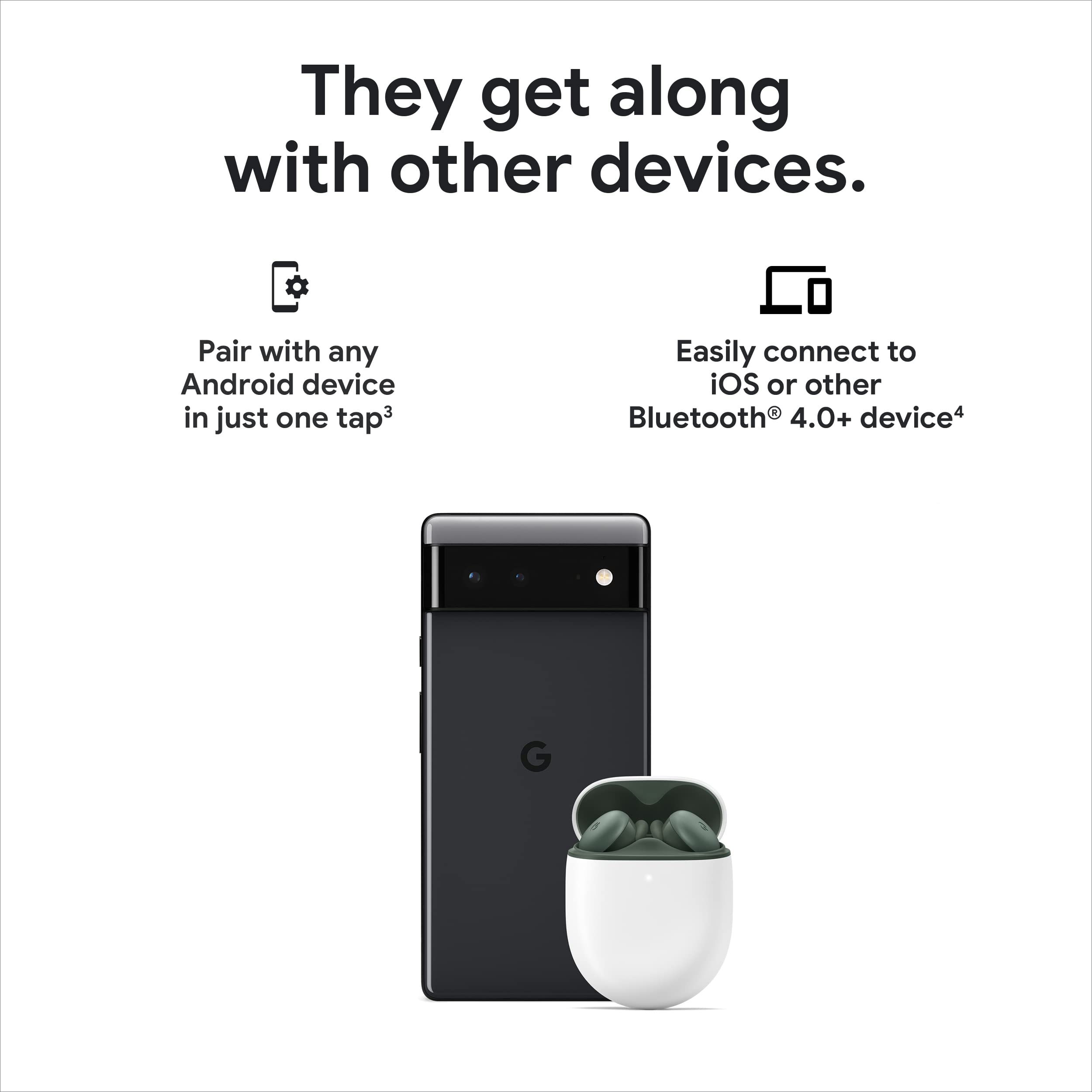 Foto 8 pulgar | Auriculares Inalámbricos Google Pixel Buds A-series Clearly White - Venta Internacional.