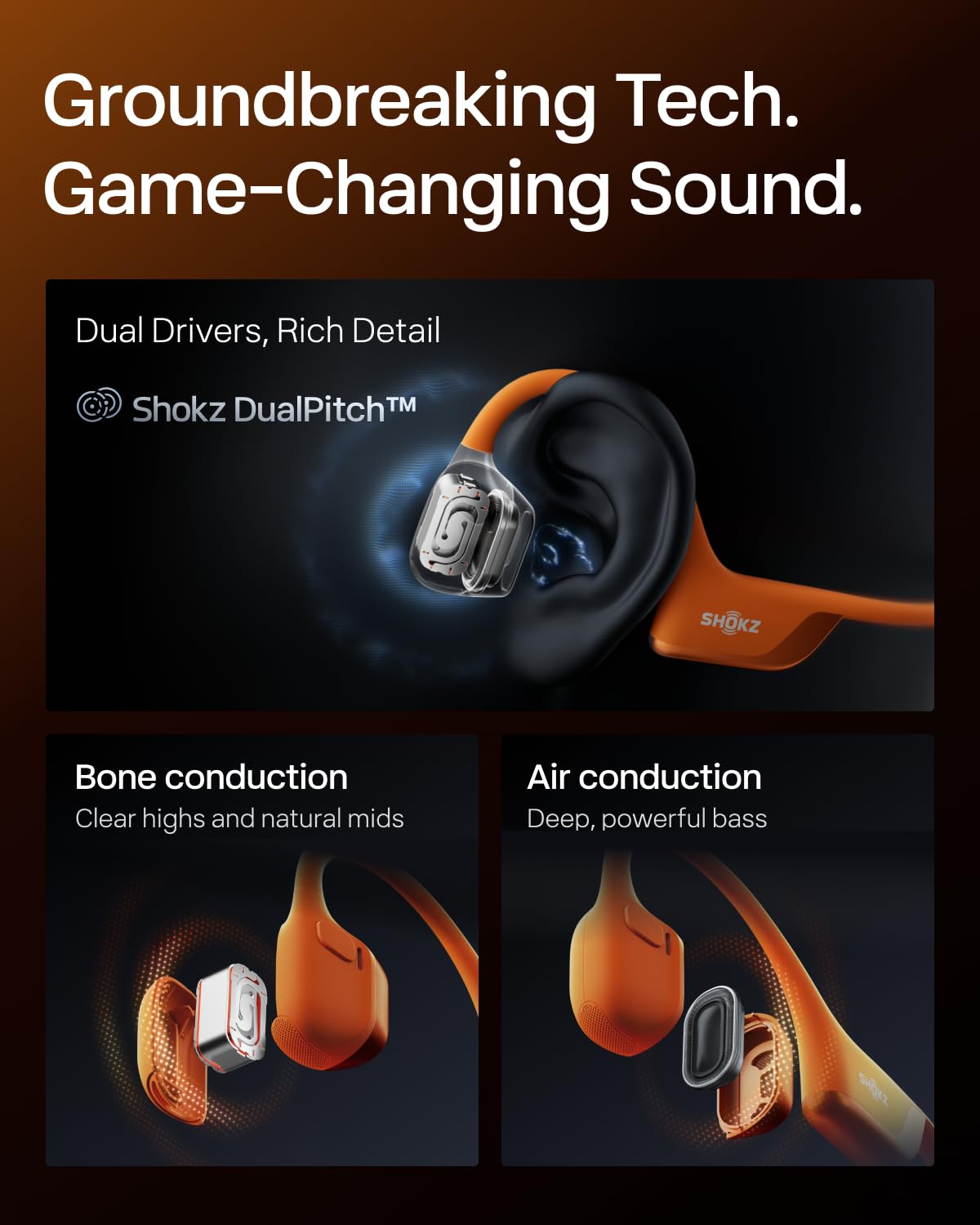 Foto 5 pulgar | Auriculares Deportivos De Conducción Ósea Openrun Pro 2 Shokz - Venta Internacional.