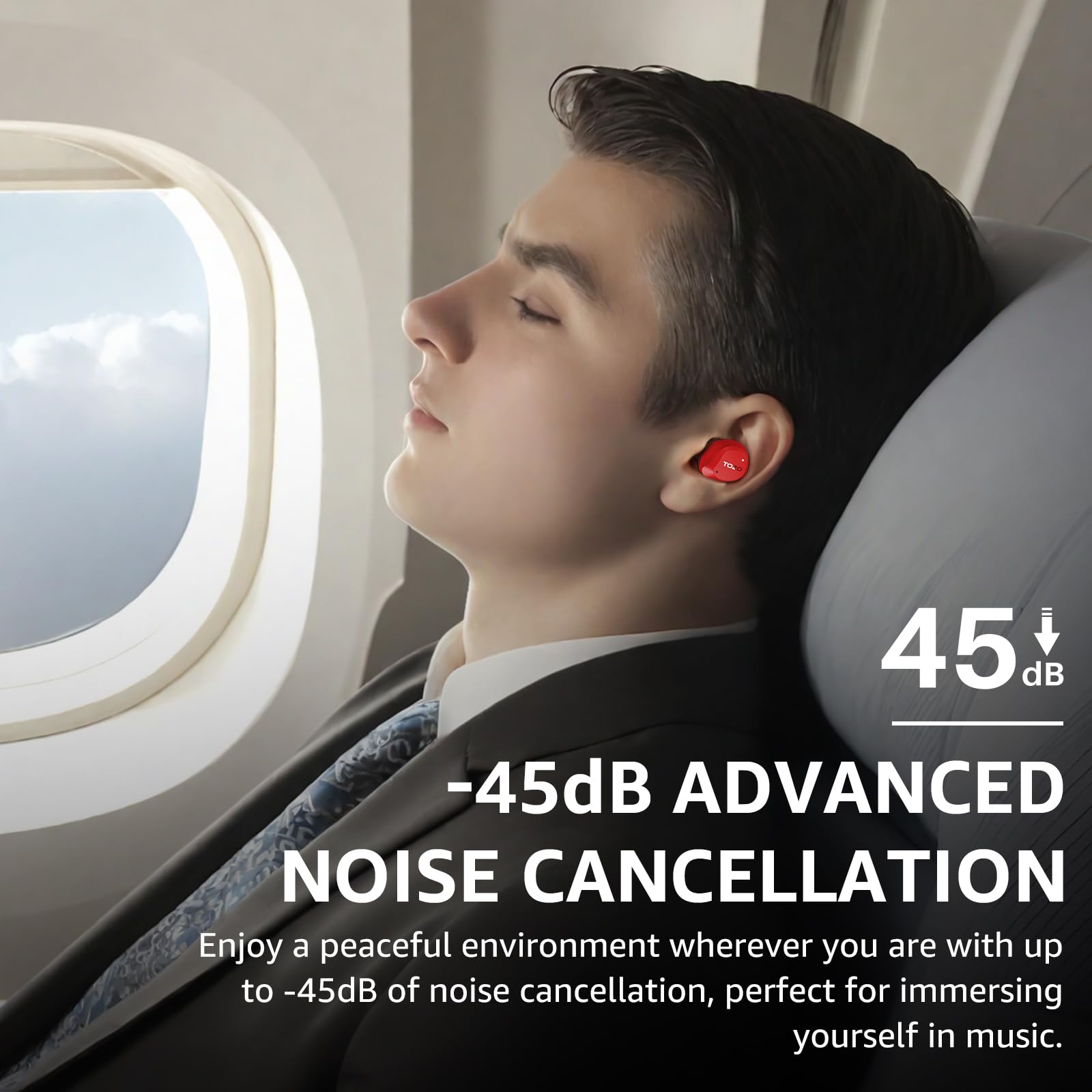 Foto 4 pulgar | Auriculares Inalámbricos Tozo Hybrid Con Cancelación Activa De Ruido, 59 Horas De Reproducción - Venta Internacional.