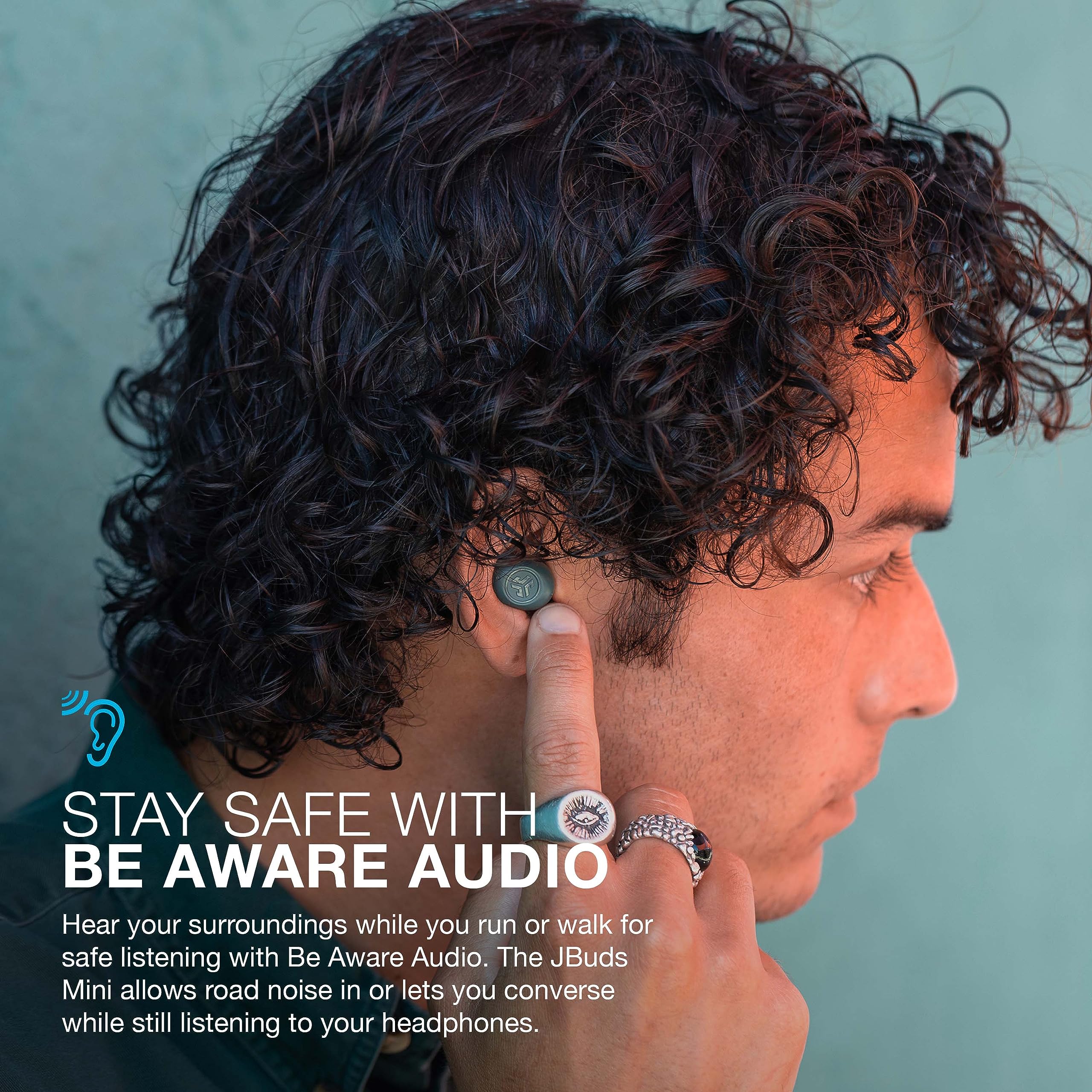 Foto 7 pulgar | Auriculares Bluetooth Jlab Jbuds Mini Con Funda De Carga Sage - Venta Internacional.