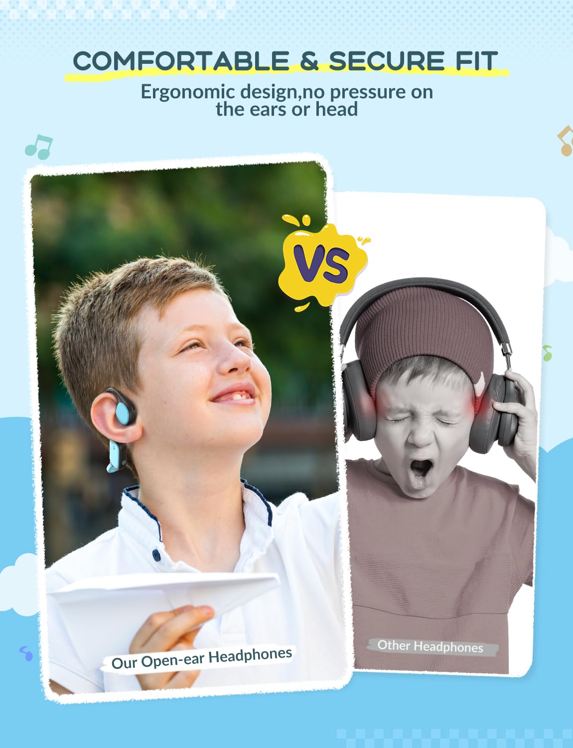 Foto 6 pulgar | Auriculares Bluetooth Para Niños Iclever Air Conduction Open Ear - Venta Internacional.