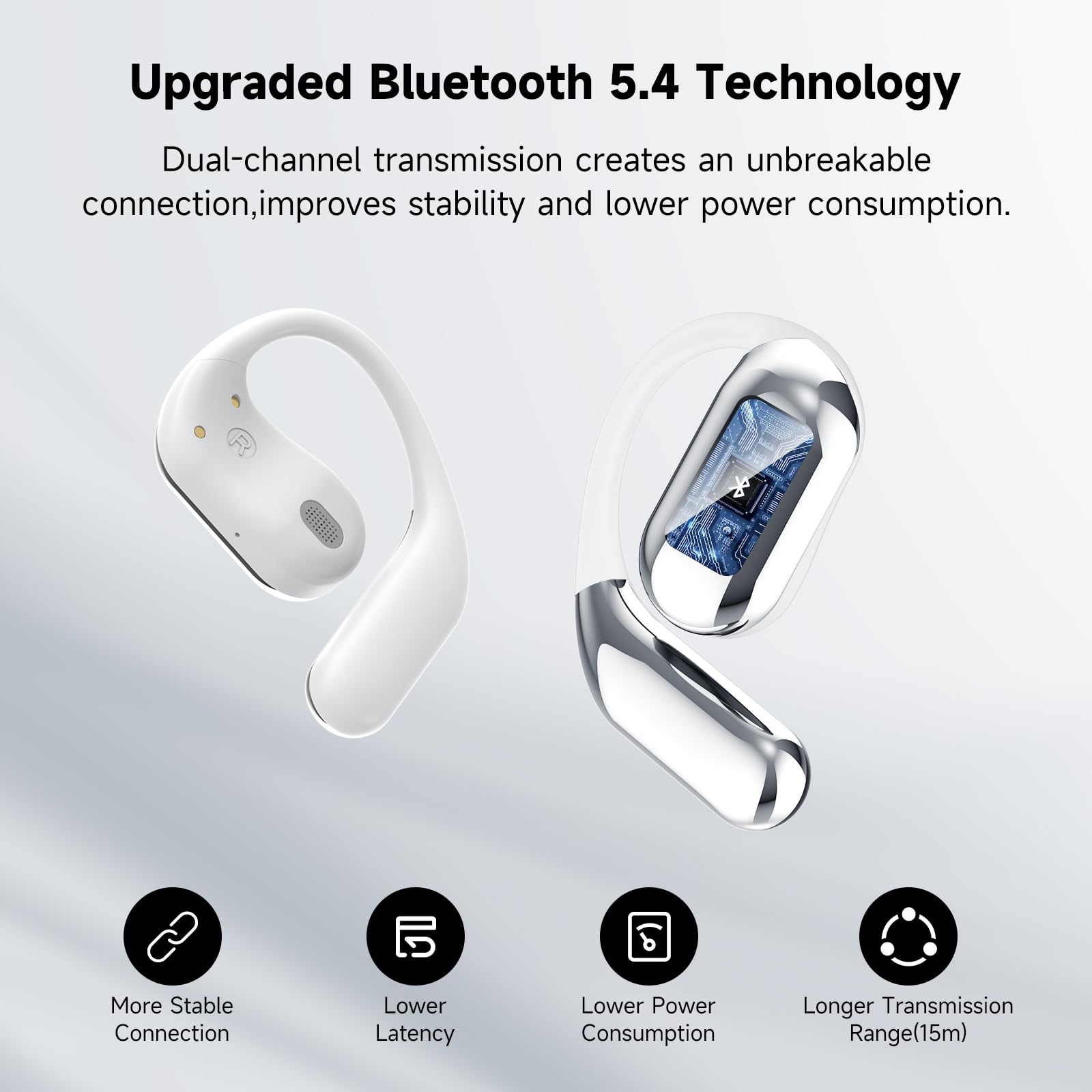 Foto 7 pulgar | Auriculares Bluetooth 5.4 Euqq Open Ear Inalámbricos 50 Horas De Reproducción - Venta Internacional.