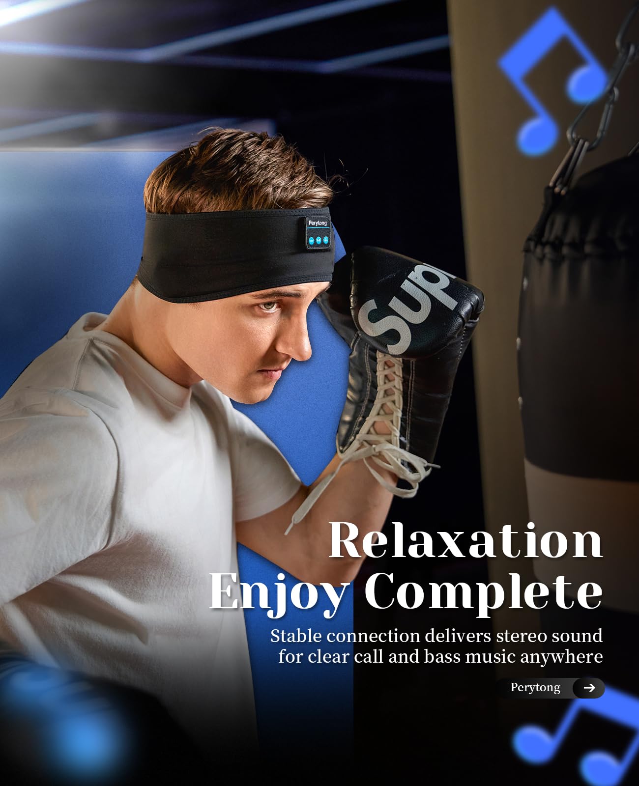 Foto 8 pulgar | Diadema Deportiva Inalámbrica Bluetooth Perytong para Dormir - Venta Internacional