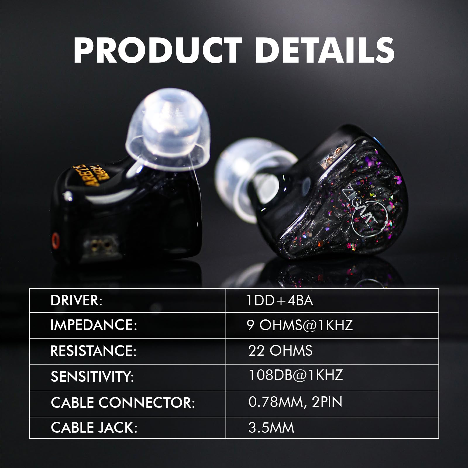 Foto 3 pulgar | Auriculares Linsoul Ziigaat X Fresh Reviews Arete 1dd+4ba Iem - Venta Internacional.