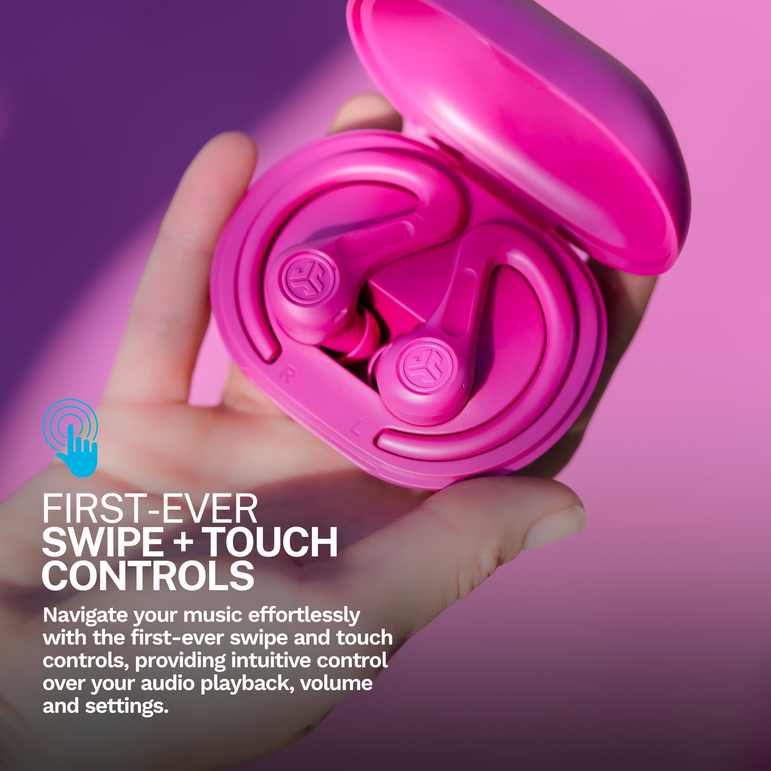 Foto 3 pulgar | Auriculares Bluetooth Jlab Jbuds Sport Anc 4 Con Funda De Carga Rosa - Venta Internacional.