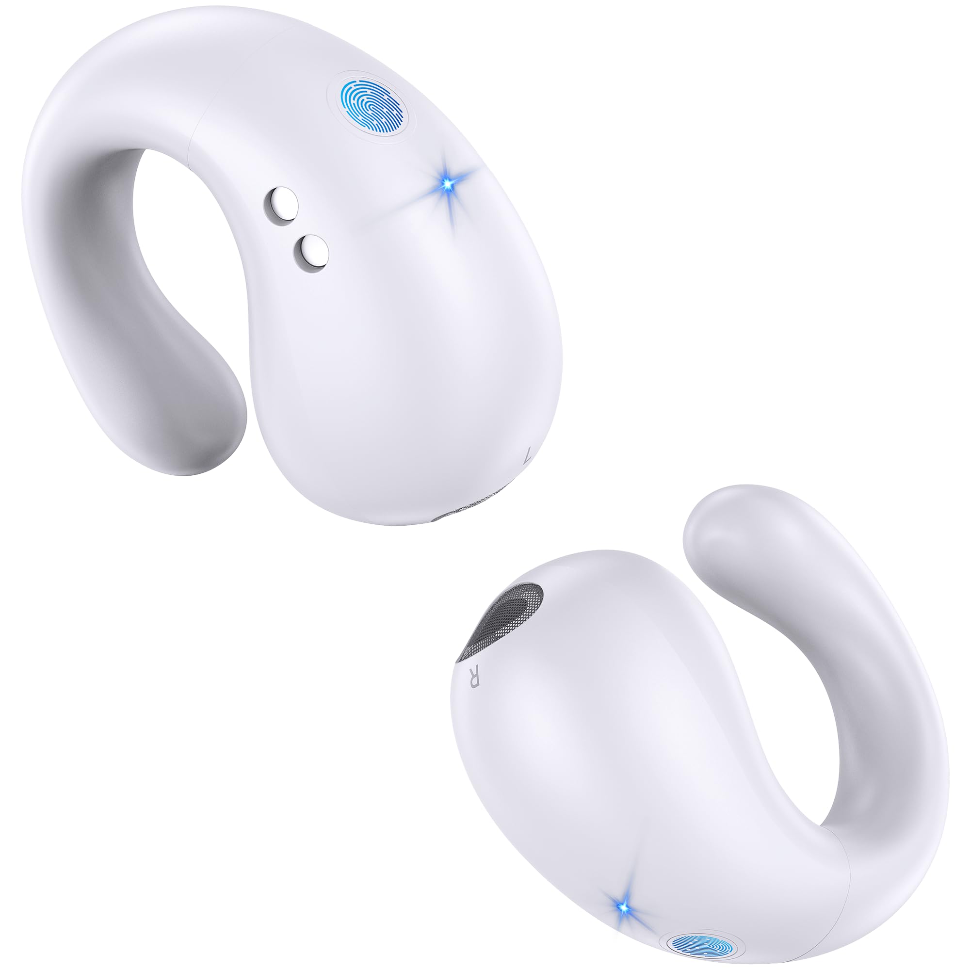 Foto 2 pulgar | Auriculares Con Clip Abierto Euqq Inalámbricos Bluetooth 5.3 Blancos - Venta Internacional.