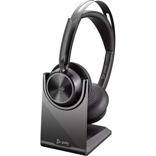 Foto 1 | Auriculares Bluetooth Poly Voyager Focus 2 Uc con Soporte Negro - Venta Internacional