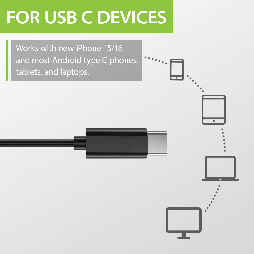 Foto 2 | Auriculares Con Cable Avantree C171 Usb-c Con Micrófono Para Iphone, Samsung - Venta Internacional.