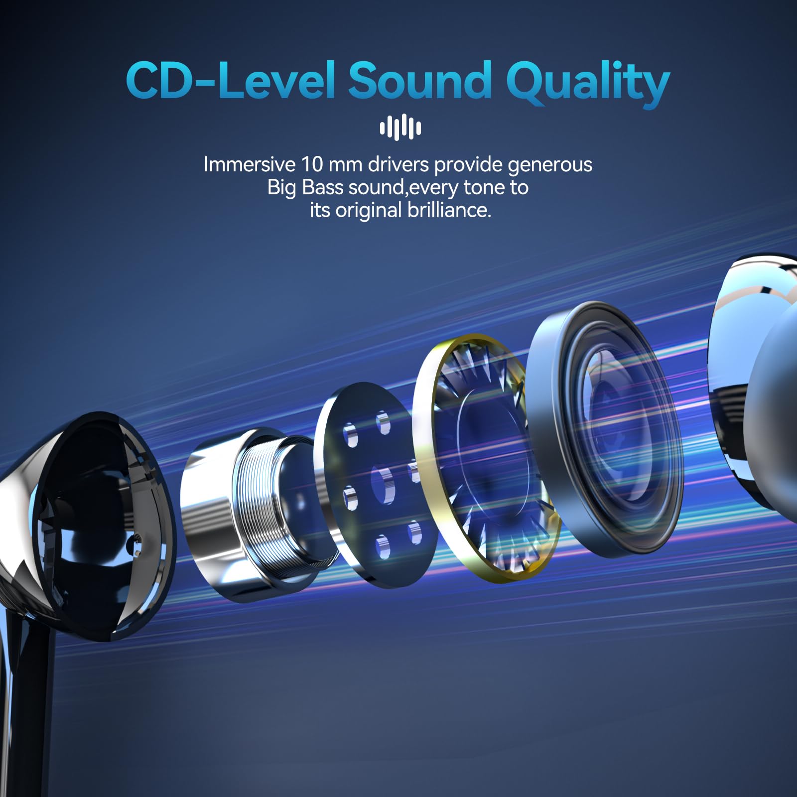 Foto 2 | Auriculares Inalámbricos Monster N-lite Clear Talk Bluetooth 5.3 - Venta Internacional.