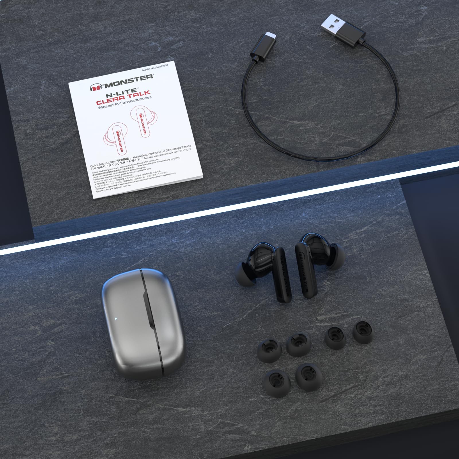 Foto 7 pulgar | Auriculares Inalámbricos Monster N-lite Clear Talk Bluetooth 5.3 - Venta Internacional.