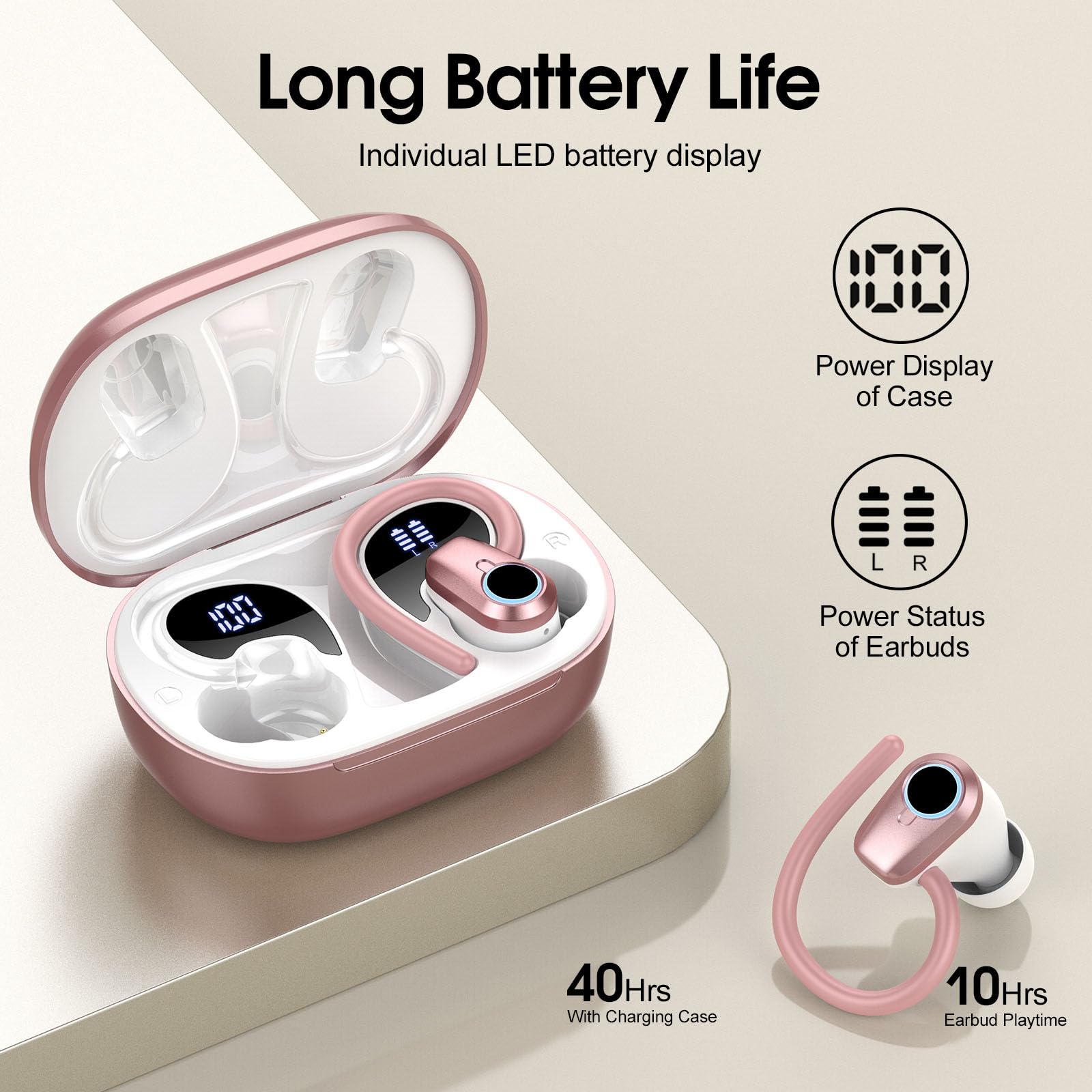 Foto 4 pulgar | Auriculares Inalámbricos Poounur H9 Bluetooth 5.3 50h Playtime Ip7 - Venta Internacional.