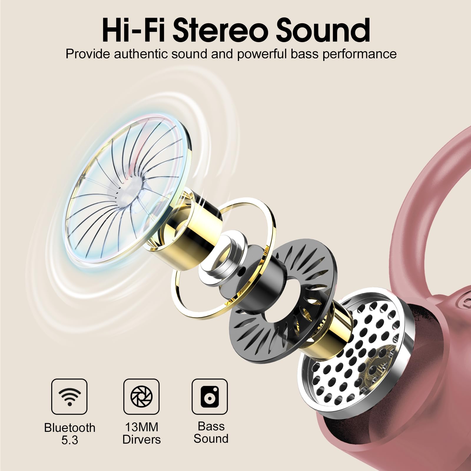 Foto 5 pulgar | Auriculares Inalámbricos Poounur H9 Bluetooth 5.3 50h Playtime Ip7 - Venta Internacional.