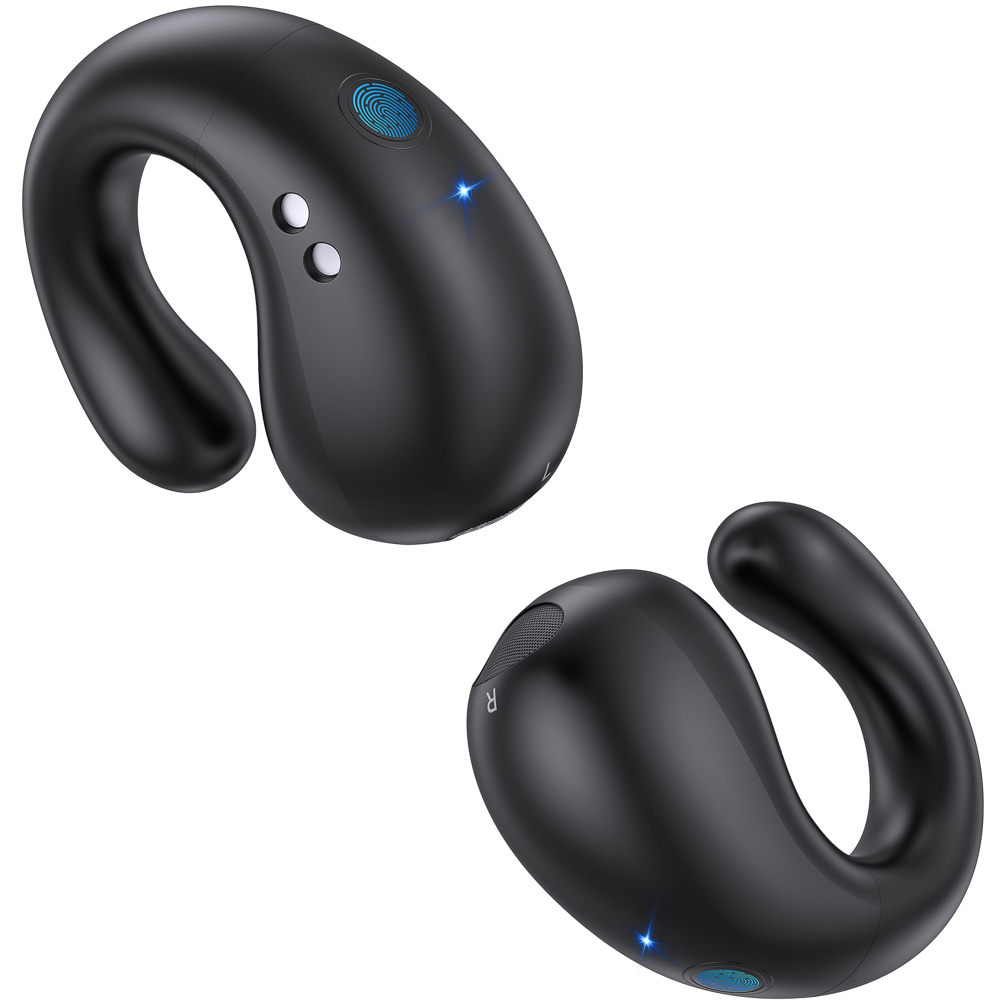 Auriculares Con Clip Abierto Euqq Inalámbricos Bluetooth 5.3 Negros - Venta Internacional.
