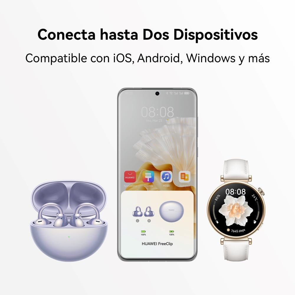 Foto 7 pulgar | Auriculares Inalámbricos Huawei Freeclip Open Ear Bluetooth Ip54 - Venta Internacional.